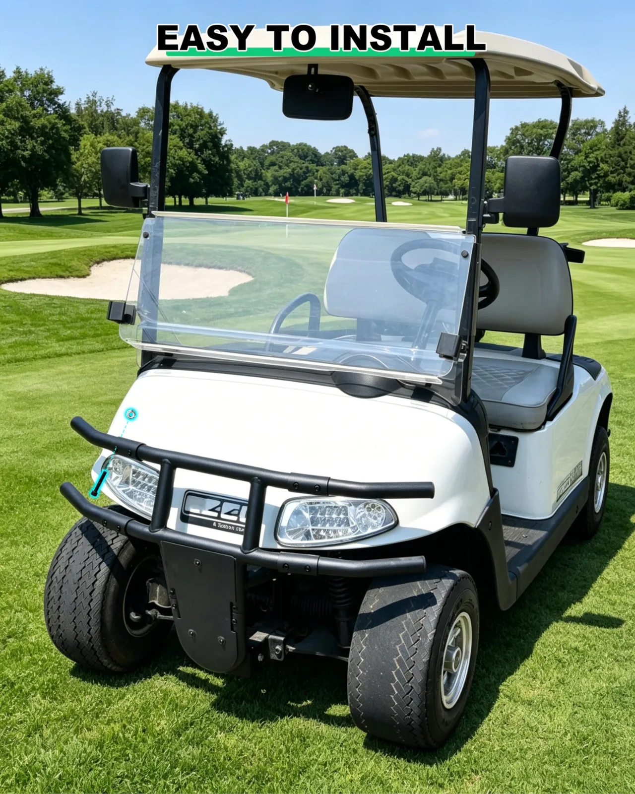 LDETXY Front Brush Guard for E-Z-GO RXV 2008-2015 image 4