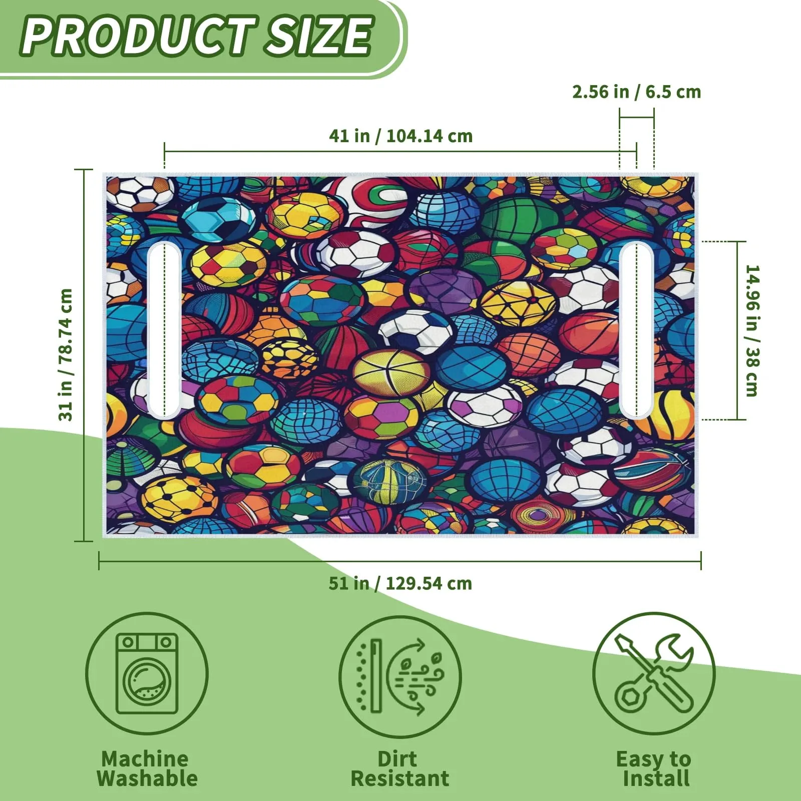 Tiveruda Golf Cart Seat Cover for Double Seats 51 x 31 in image 2