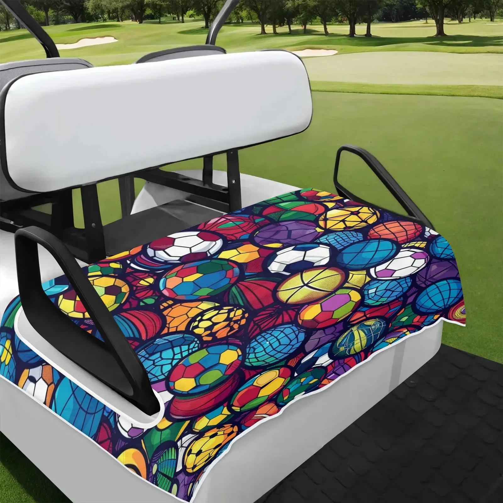 Tiveruda Golf Cart Seat Cover for Double Seats 51 x 31 in