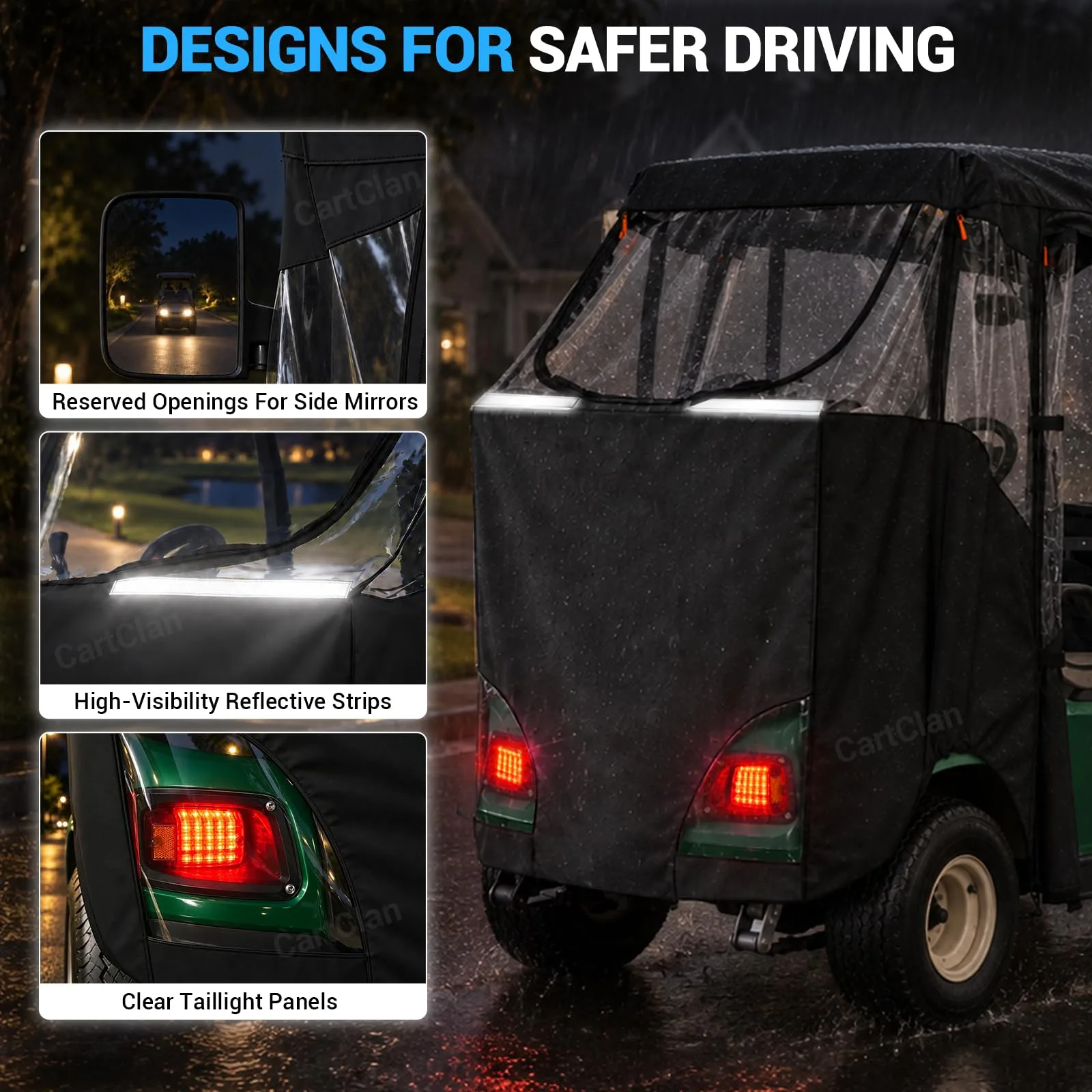 CartClan Enclosure for E-Z-GO TXT/RXV 2-Passenger Carts image 4