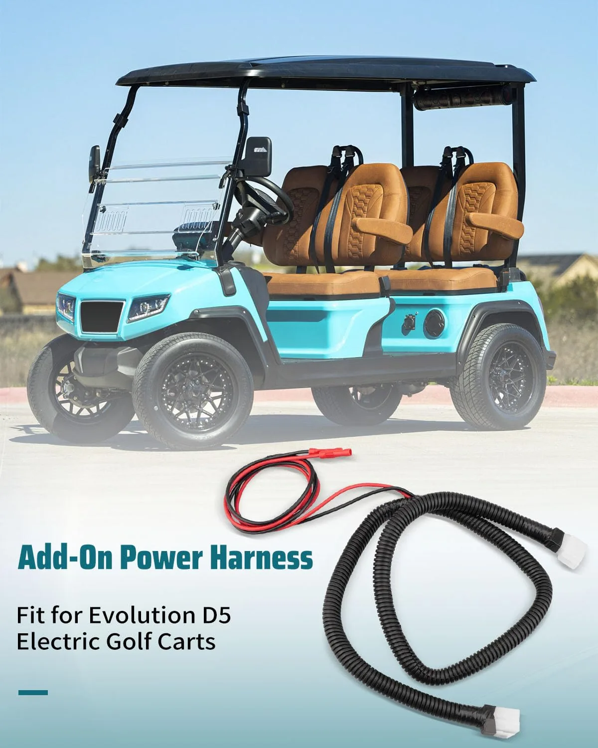 Daxabfuz D5 Power Harness for Evolution D5 Golf Carts image 2