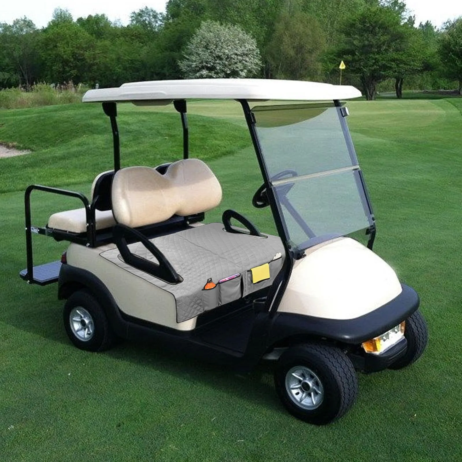 Generic Golf Cart Seat Cover Blanket with 4 Pockets image 2