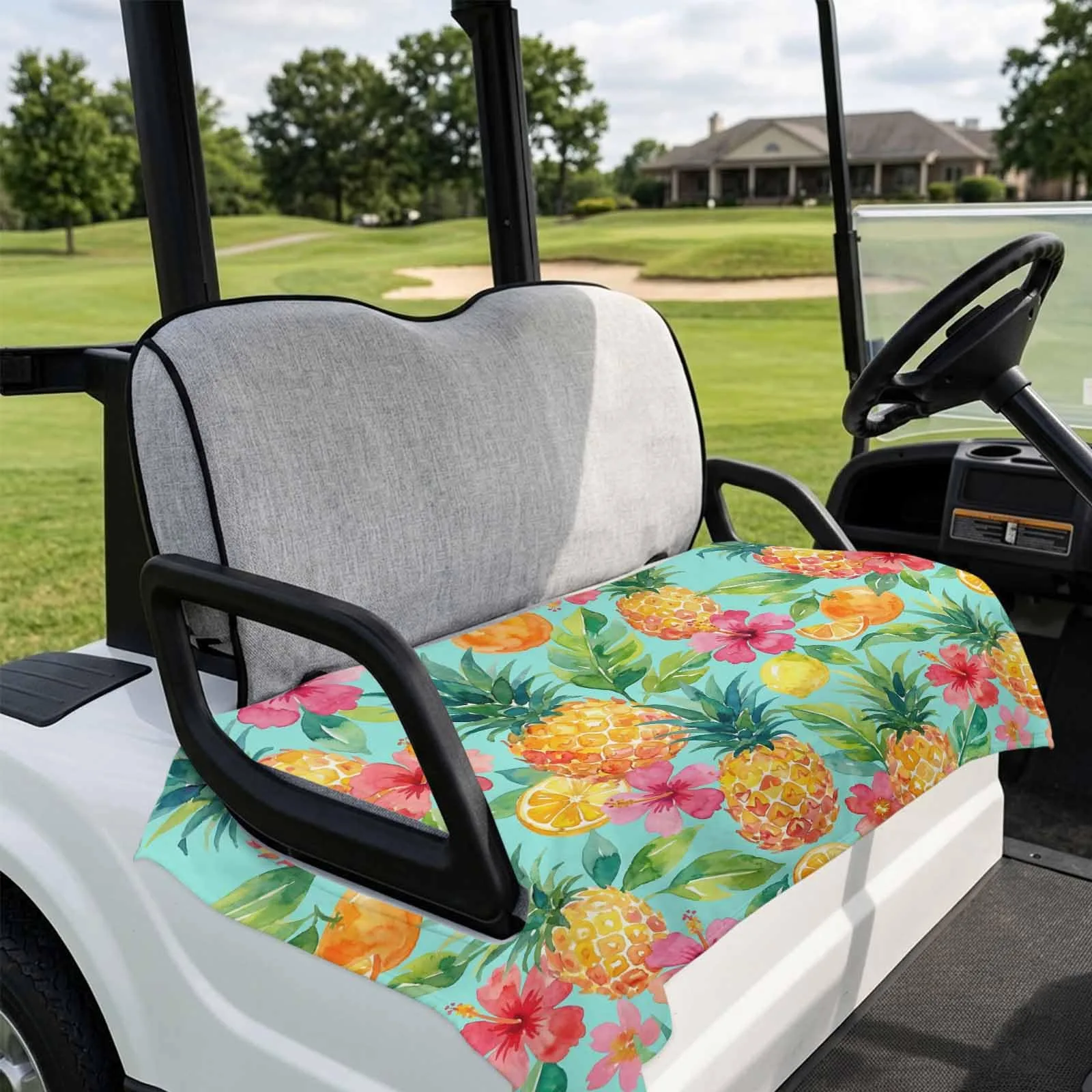 DecorLovee Turquoise Golf Cart Seat Cover for 2-Seater Carts image 4