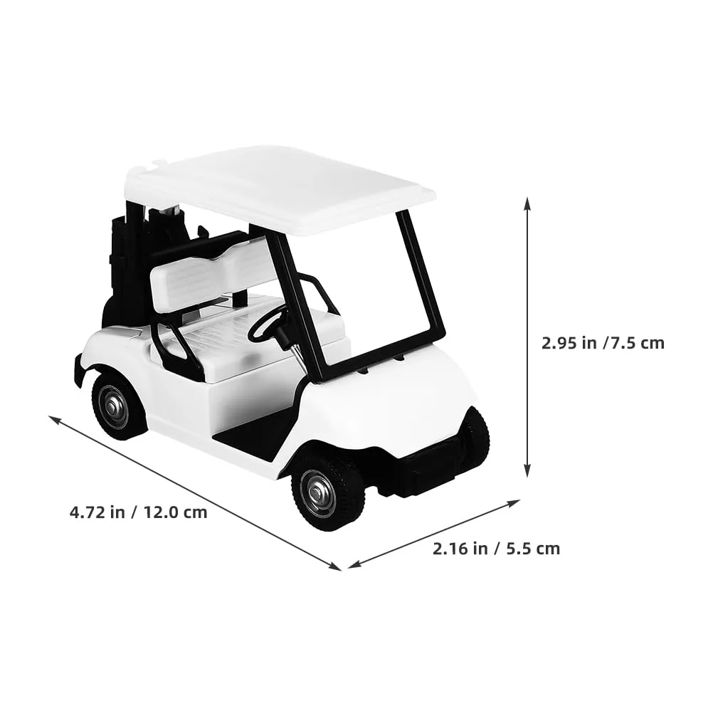 Toyvian Mini Golf Cart Model Diecast Alloy Pull-Back Toy image 2