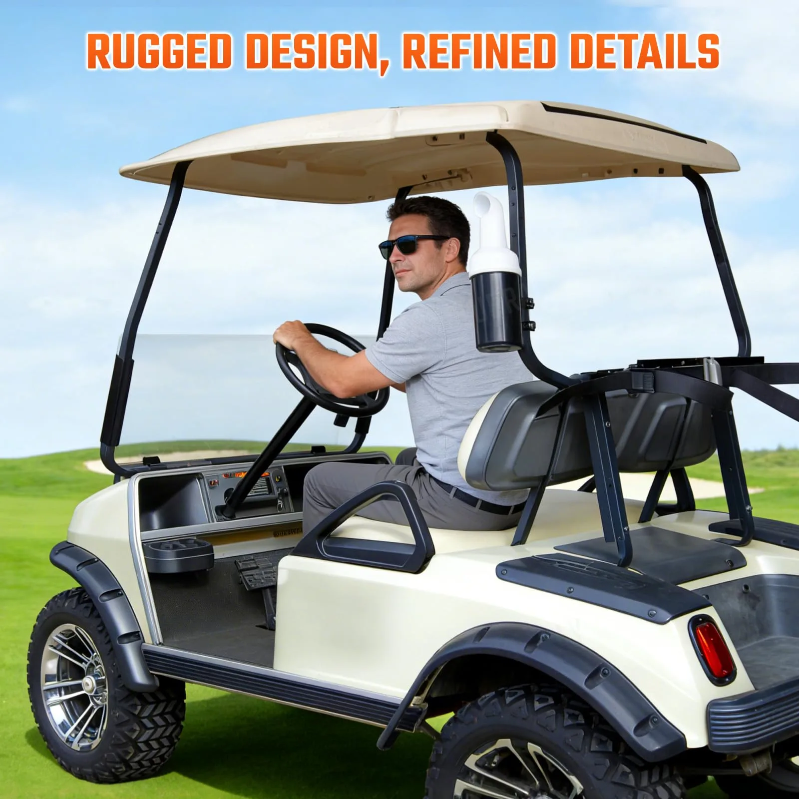 CLUBRALLY Golf Cart Sand Bottle with Holder Aix-CB-033 image 3