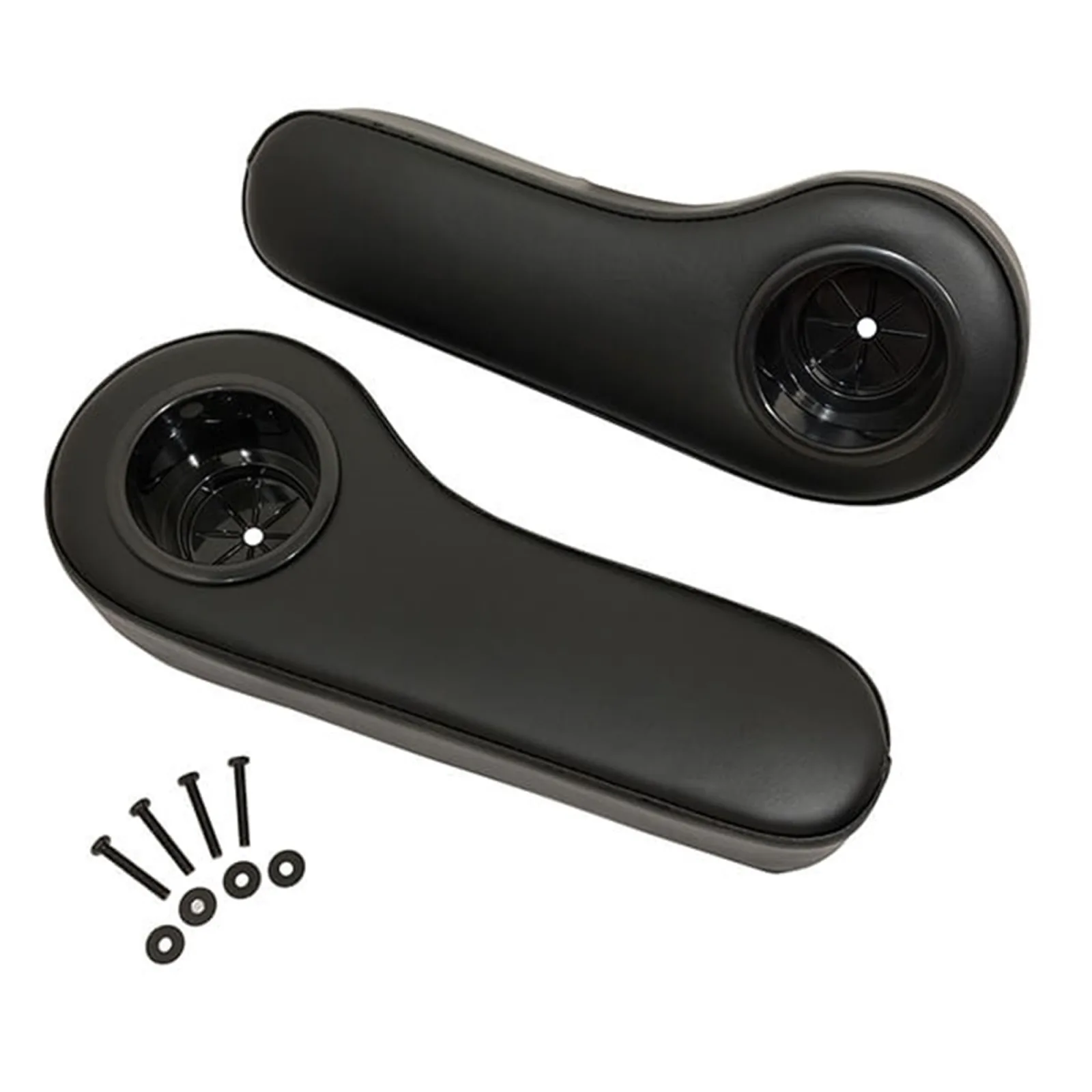 MADJAX Black Rear Seat Arm Rests with Cup Holder image 2