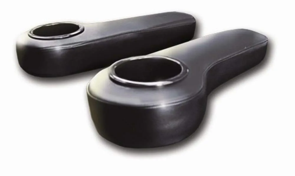 MADJAX Black Rear Seat Arm Rests with Cup Holder