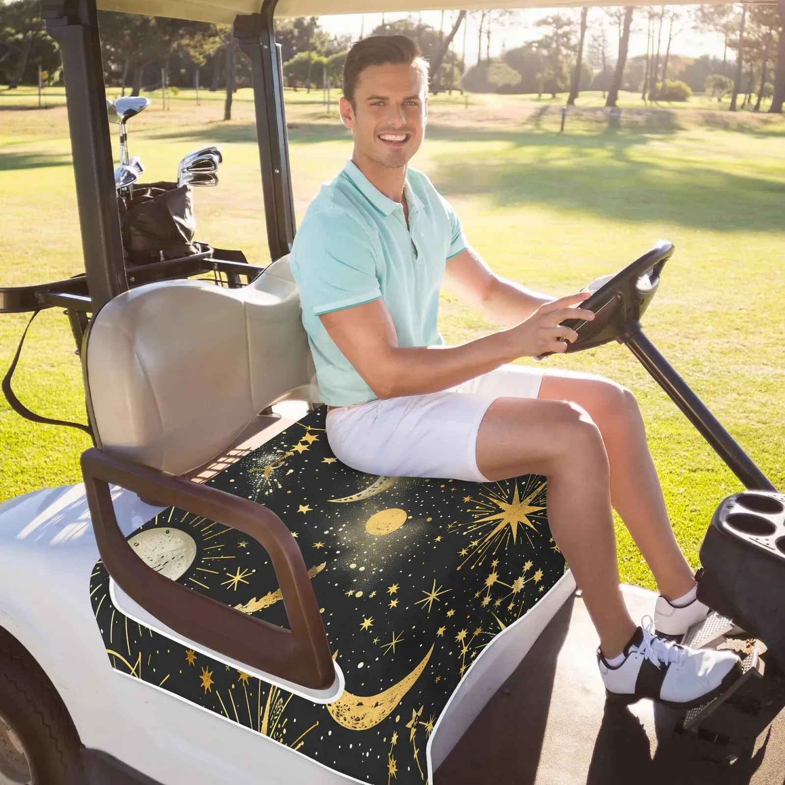 Tiveruda Golf Cart Seat Cover for Double Seats, 51 x 31 in image 2