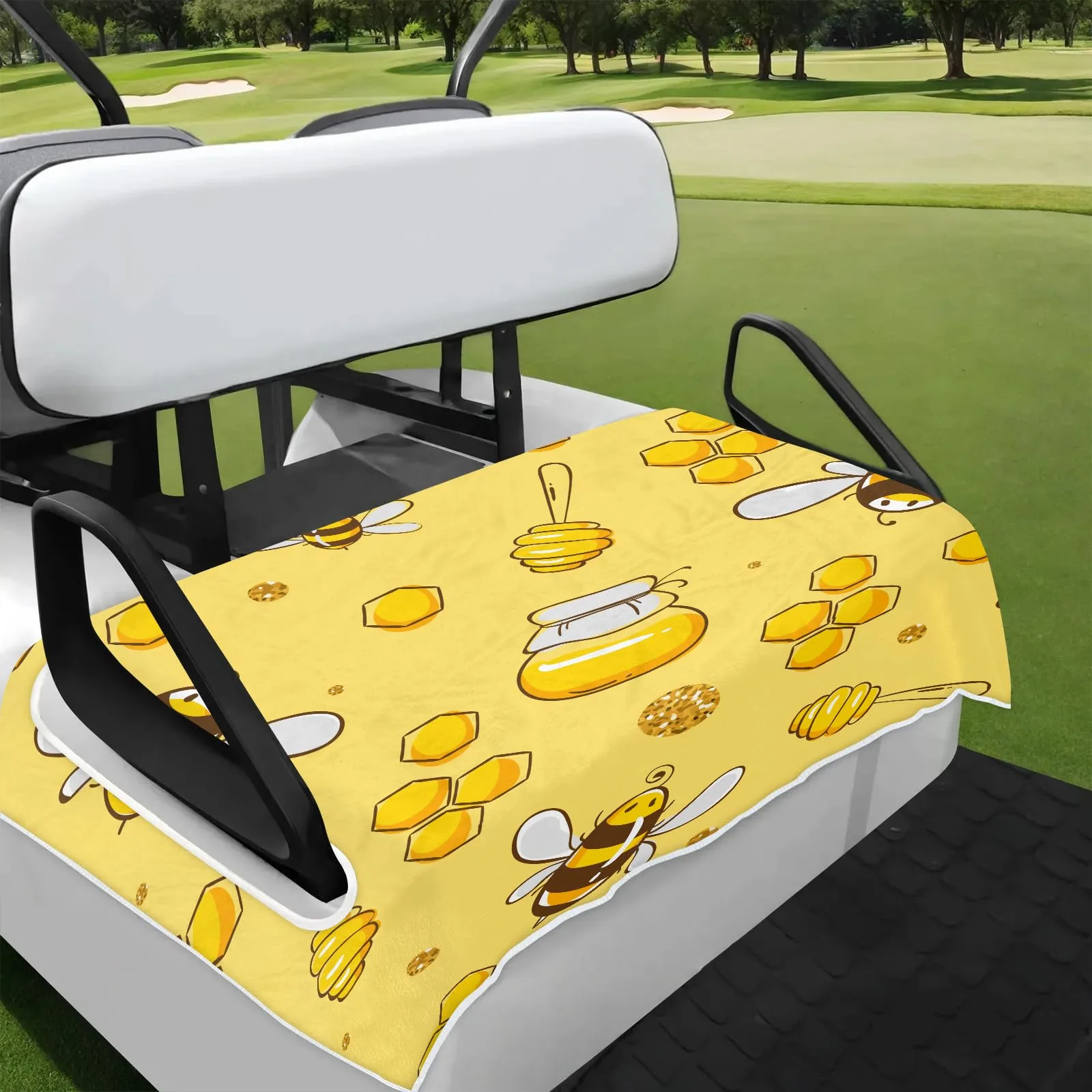 Tiveruda Golf Cart Seat Cover for Double Seats 51 x 31 in