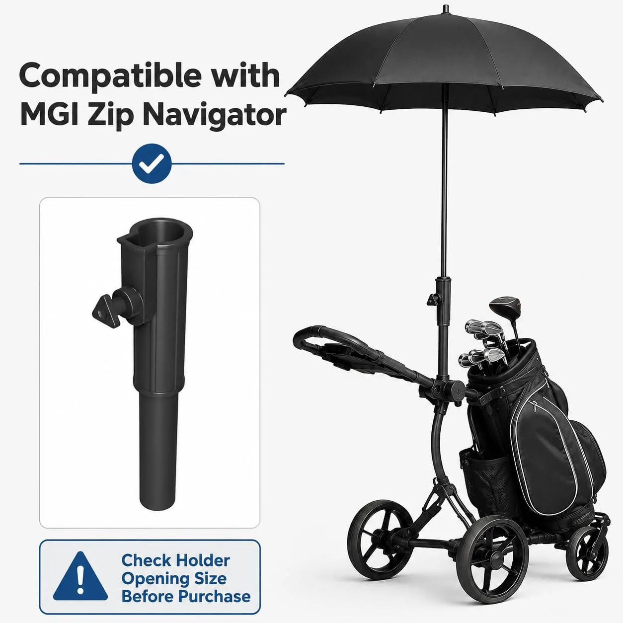 KRHQXW 6-Inch Umbrella Holder Extension for MGI Zip image 3