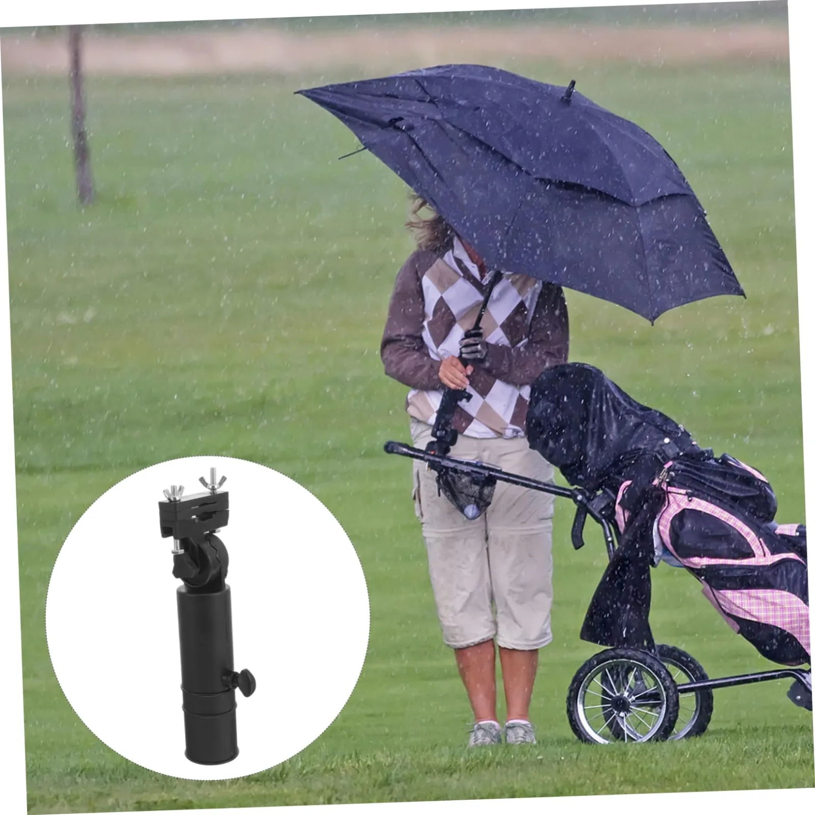 WHAMVOX Adjustable Golf Cart Umbrella Holder image 4