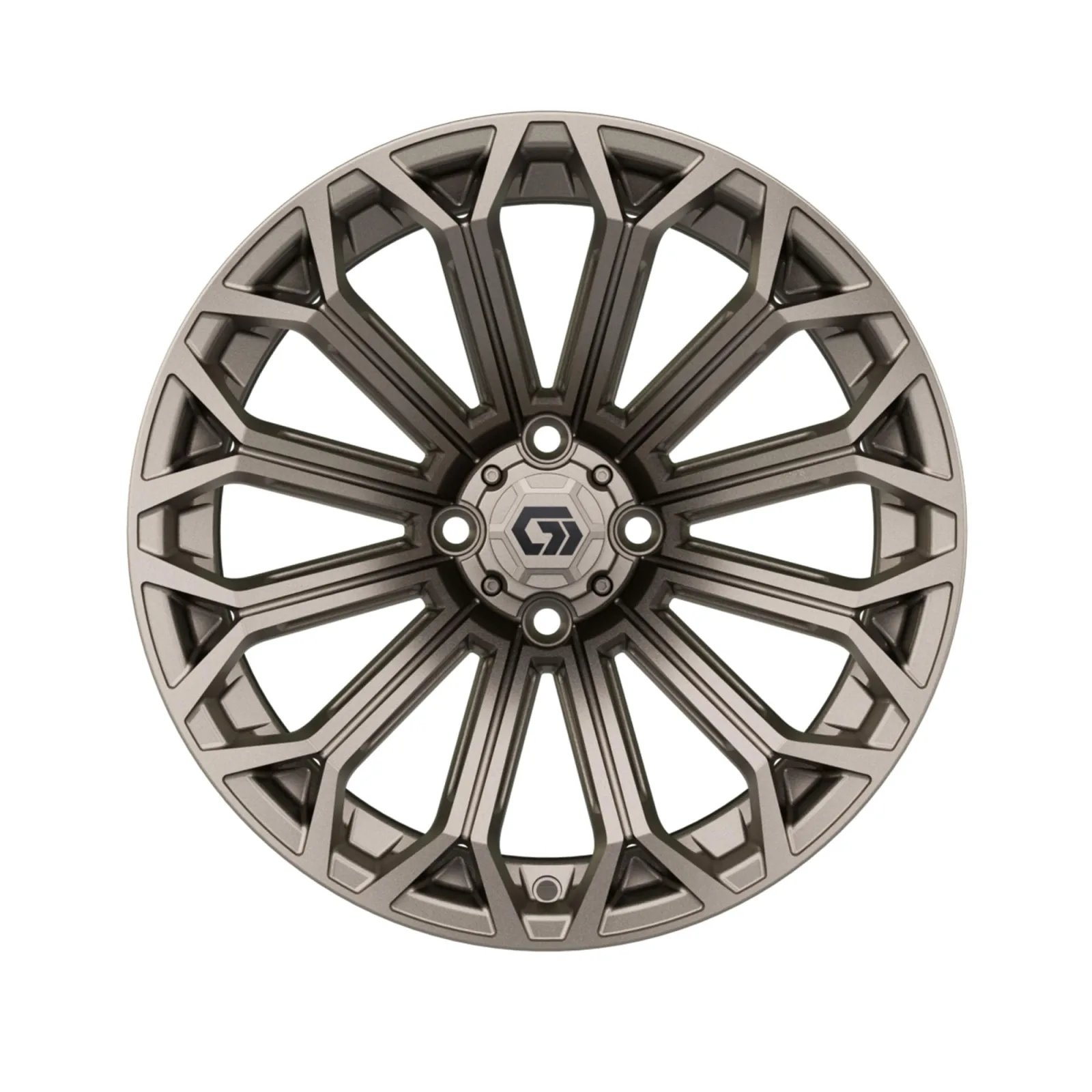 GTW Phantom 16-Inch Matte Bronze Golf Cart Wheels image 3