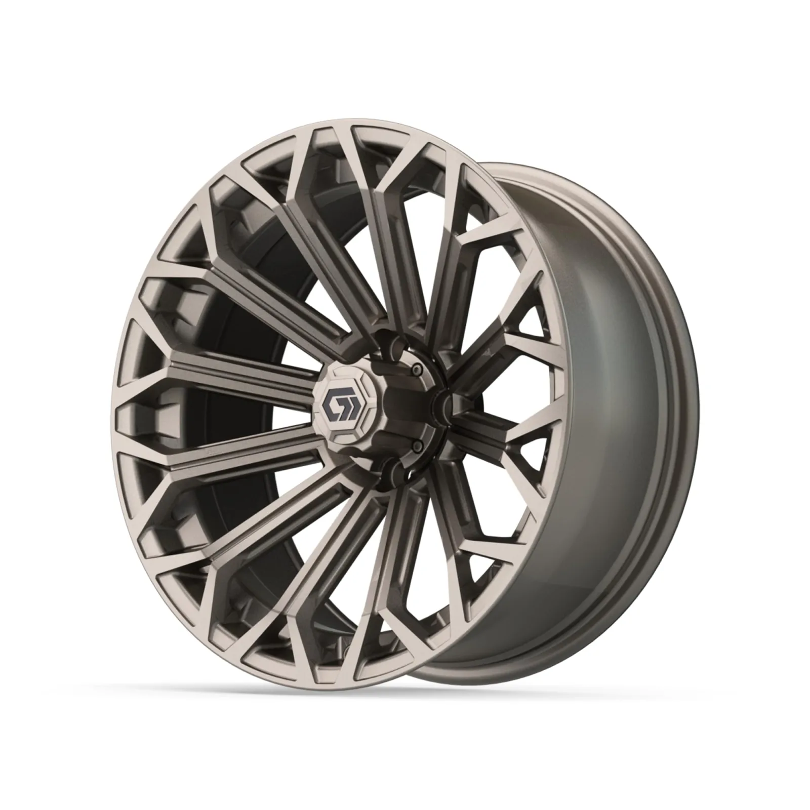 GTW Phantom 16-Inch Matte Bronze Golf Cart Wheels image 4