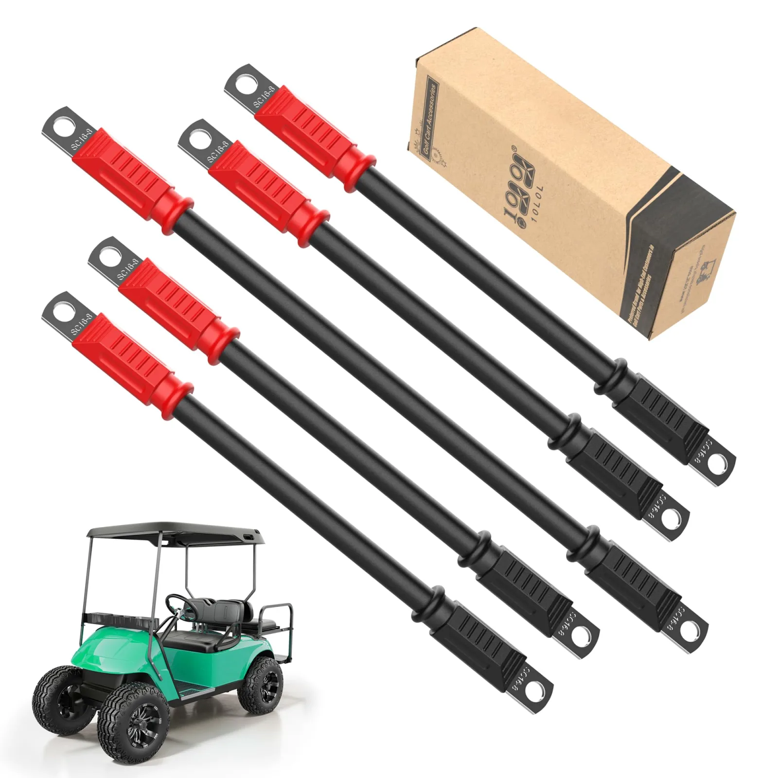 10L0L 4 AWG Battery Cables for EZGO TXT 36V/48V