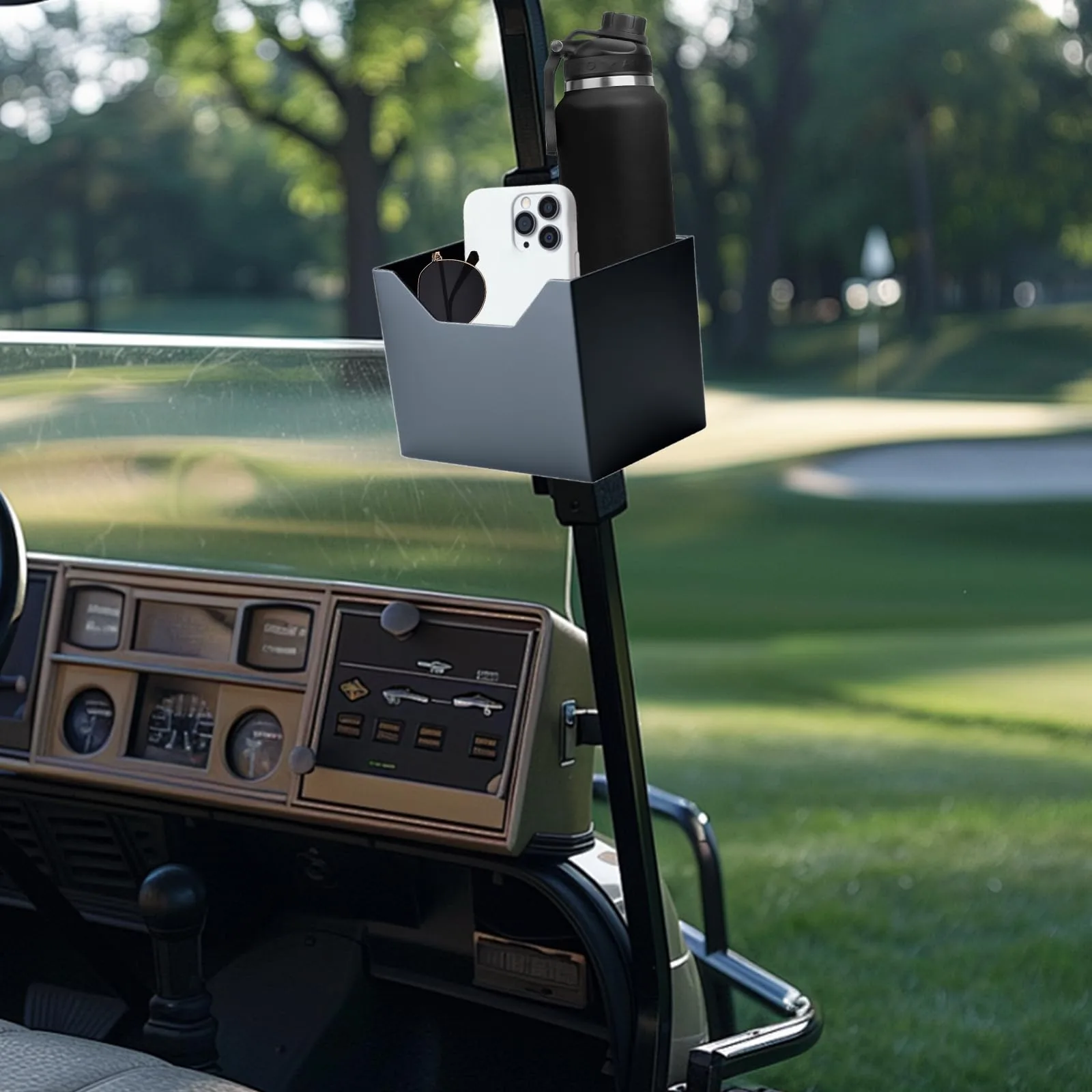 Shu-Ran MCH-B Magnetic Golf Cart Cup Holder Organizer image 3