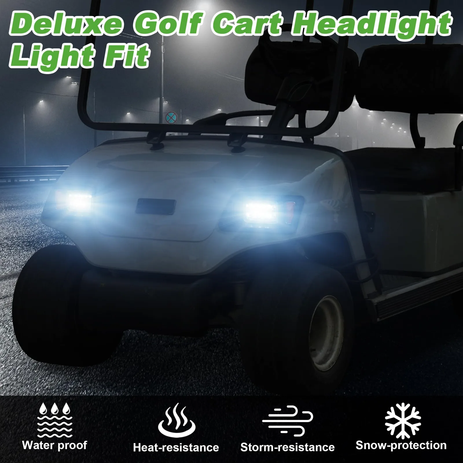 10L0L LED Headlight Kit for Yamaha G14-G22 Golf Carts image 3