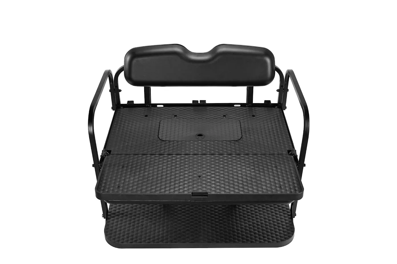 E-Z-GO RXV Rear Flip Seat Kit with Black Cushions image 3