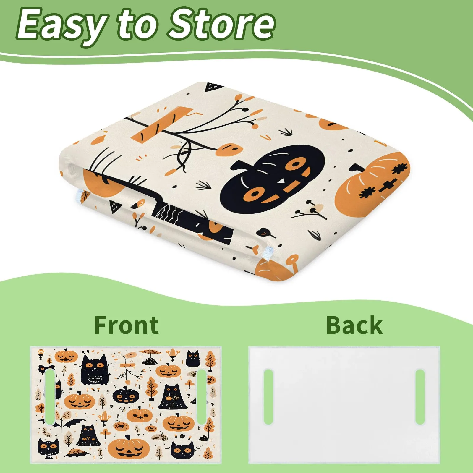 Tiveruda Halloween Black Cat Golf Cart Seat Cover, 51 x 31 in image 4
