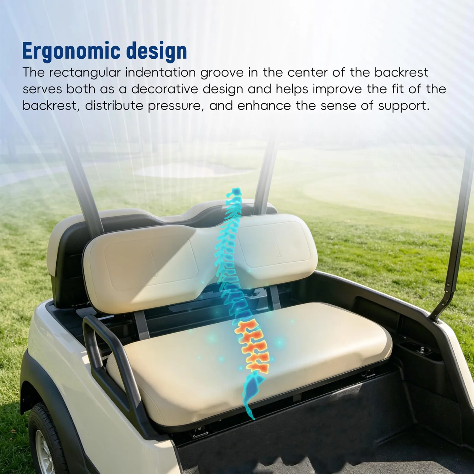 Waltyotur Front Seat Cushion for E-Z-GO Medalist/TXT image 3