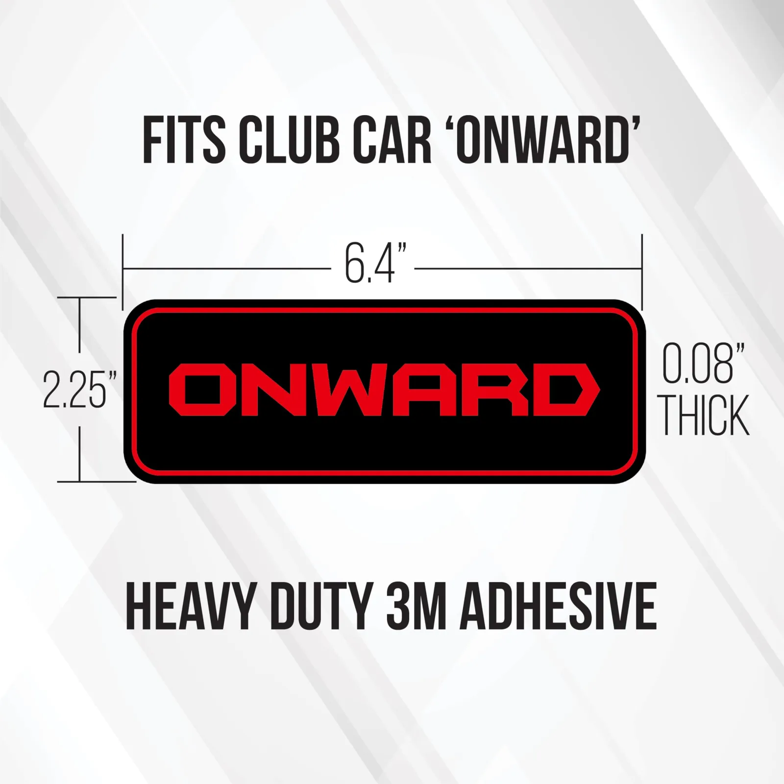 Gimme Golf USA Club Car Onward Front Name Plate image 4