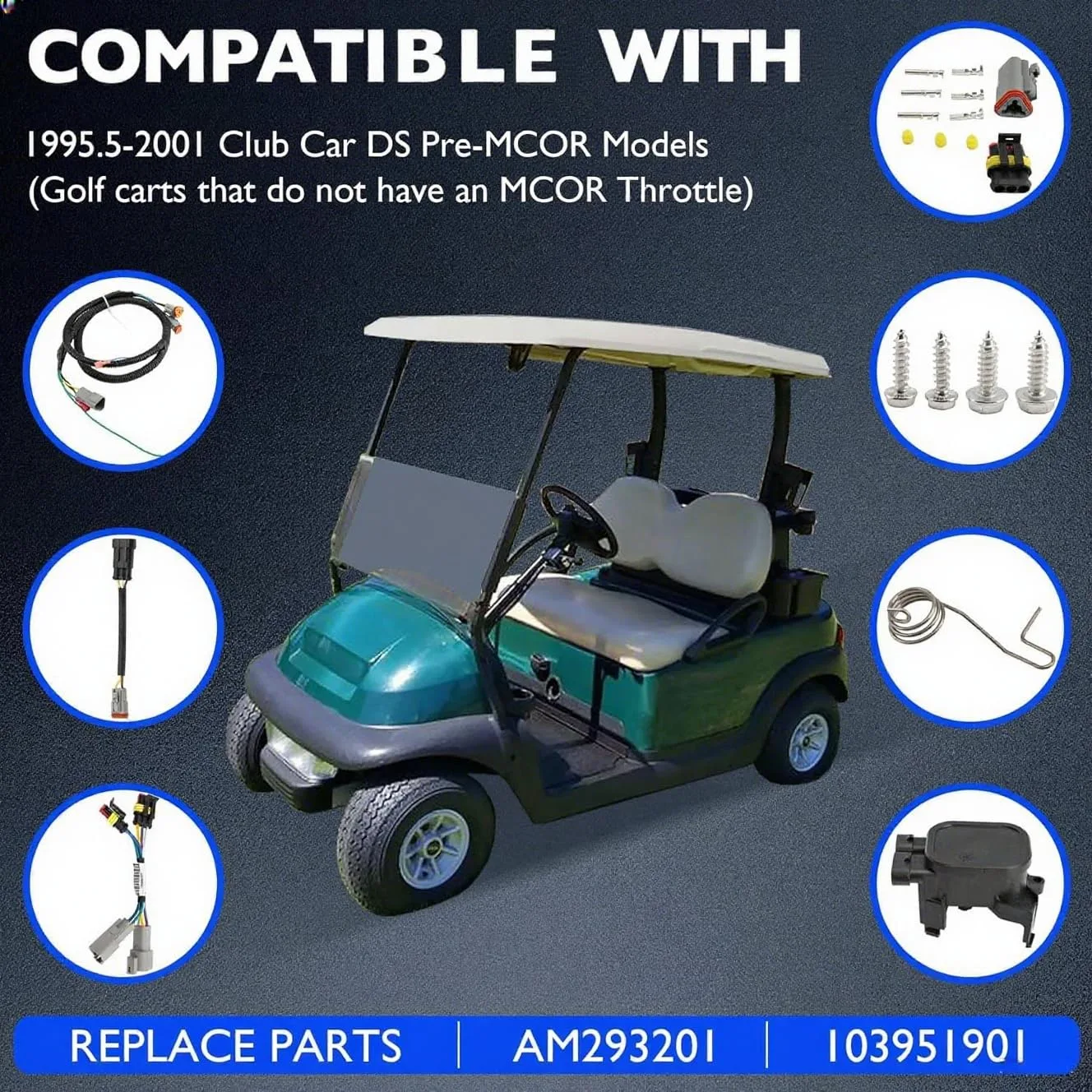 Misakomo Pre-MCOR to MCOR4 Kit for Club Car DS image 2