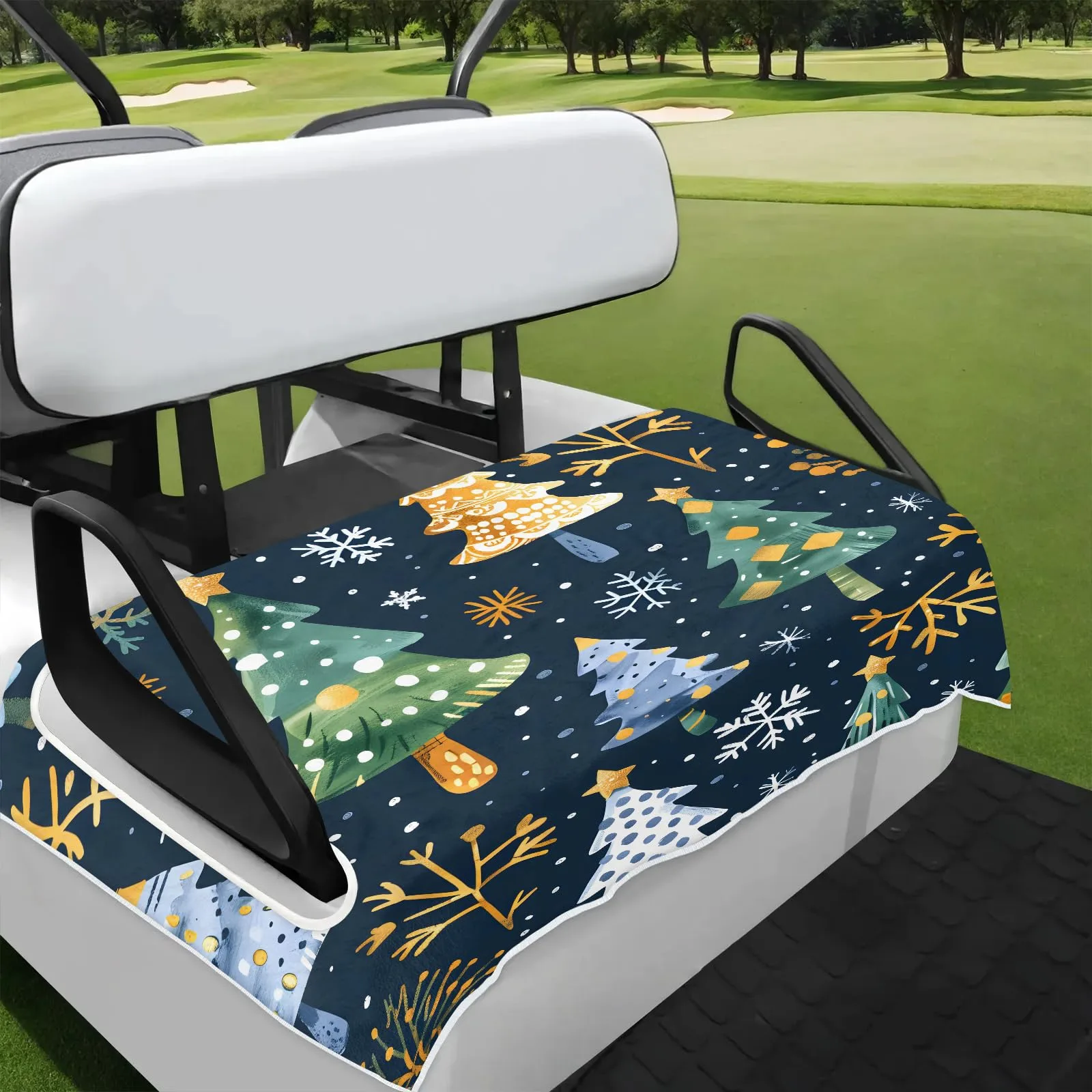 Tiveruda Golf Cart Seat Cover for Double Seats, 51 x 31 in