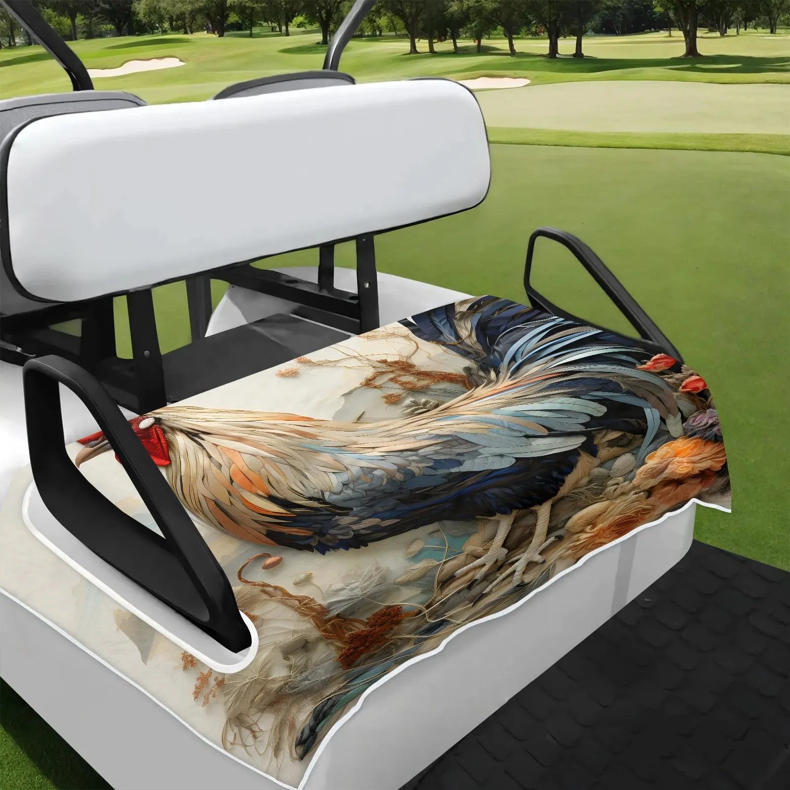 Tiveruda 51" x 31" Universal 2-Person Golf Cart Seat Cover - Polyester
