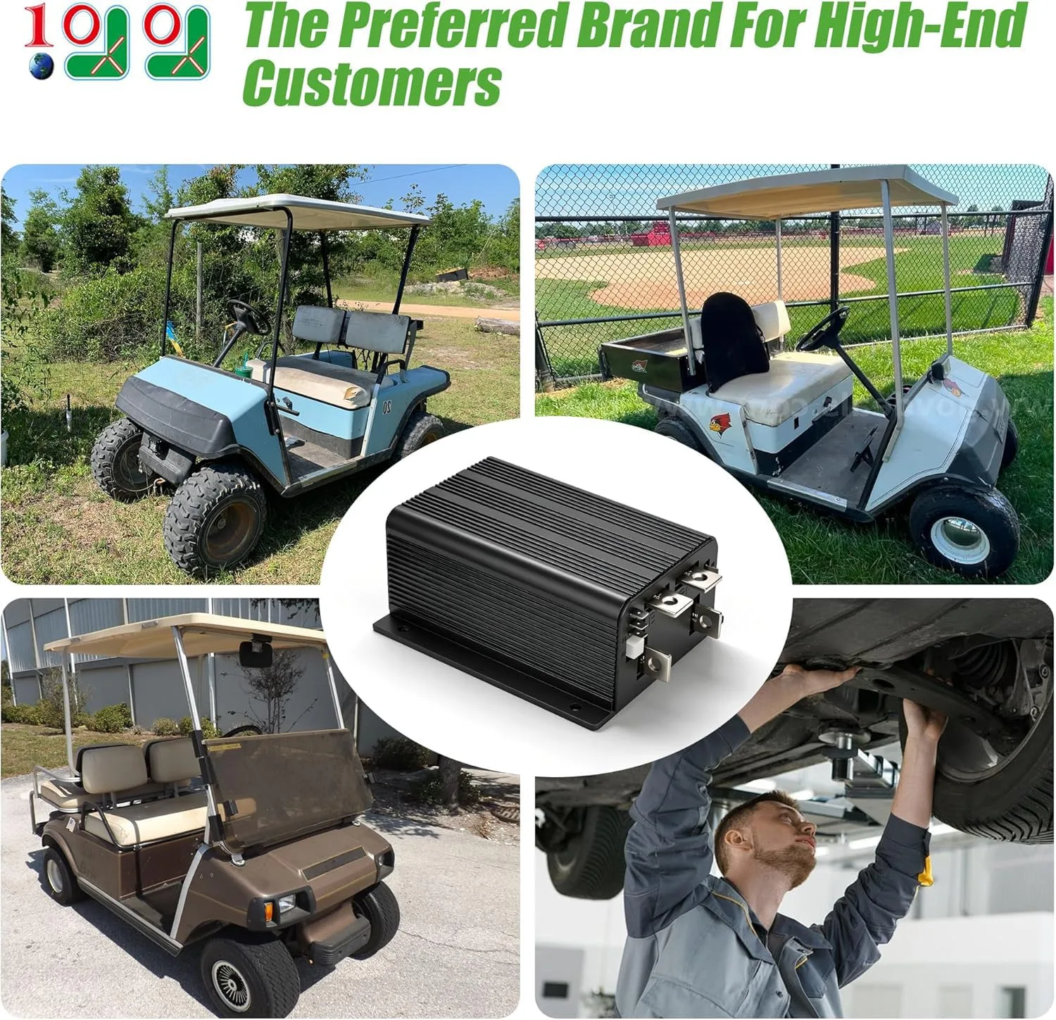 10L0L 36V Golf Cart Controller for Club Car DS & E-Z-GO image 2