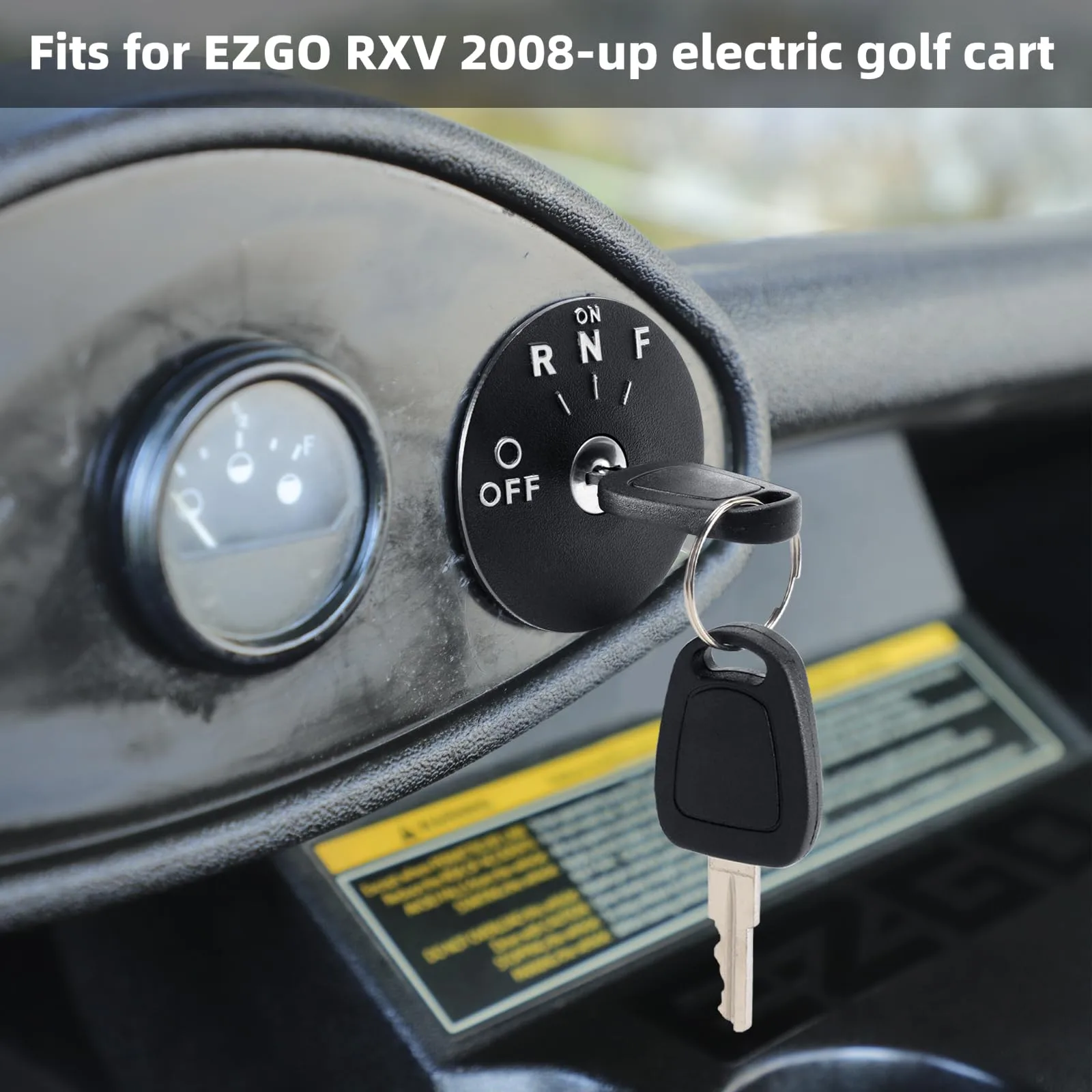 Roykaw Ignition Key Switch for E-Z-GO RXV 48V Golf Carts image 3