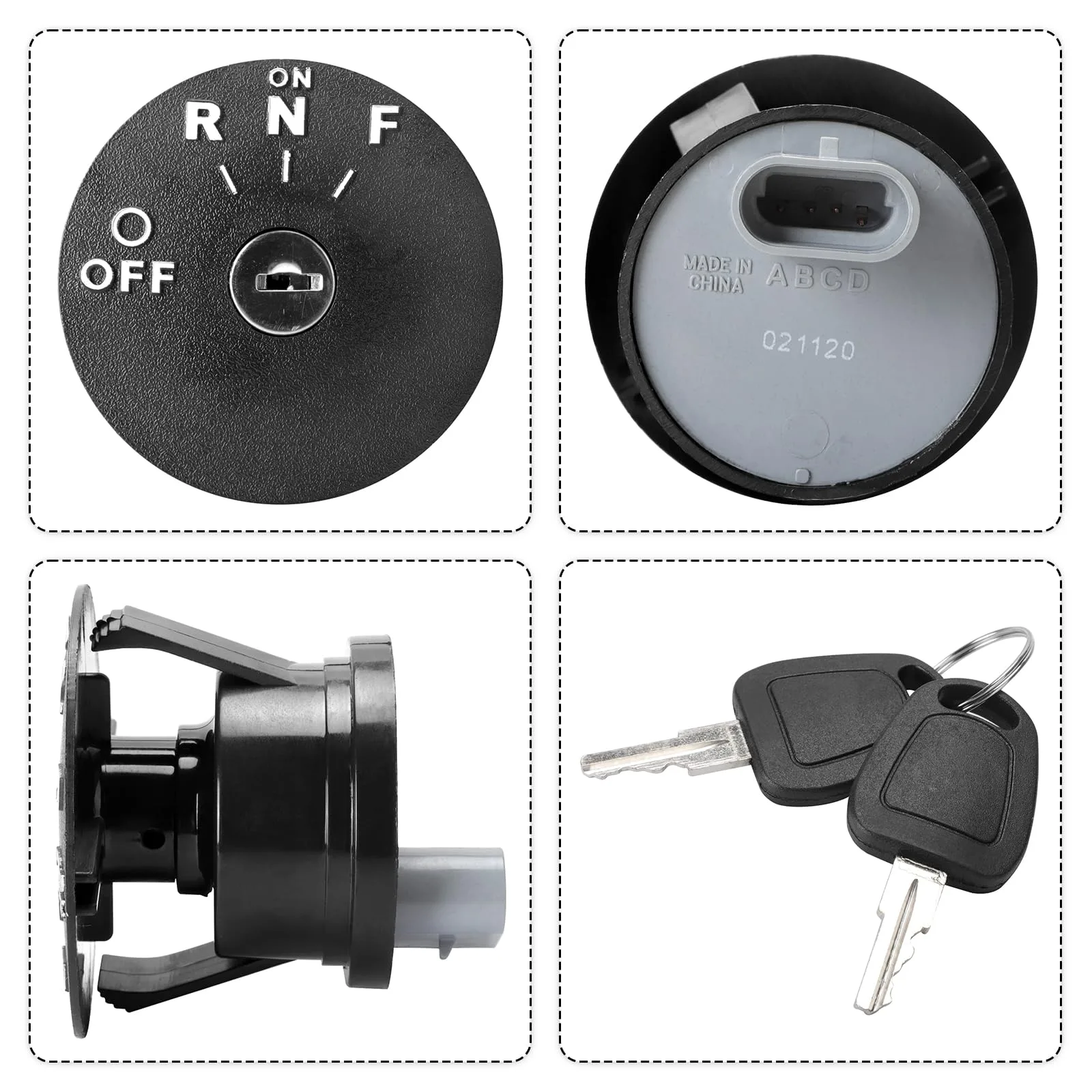 Roykaw Ignition Key Switch for E-Z-GO RXV 48V Golf Carts image 4