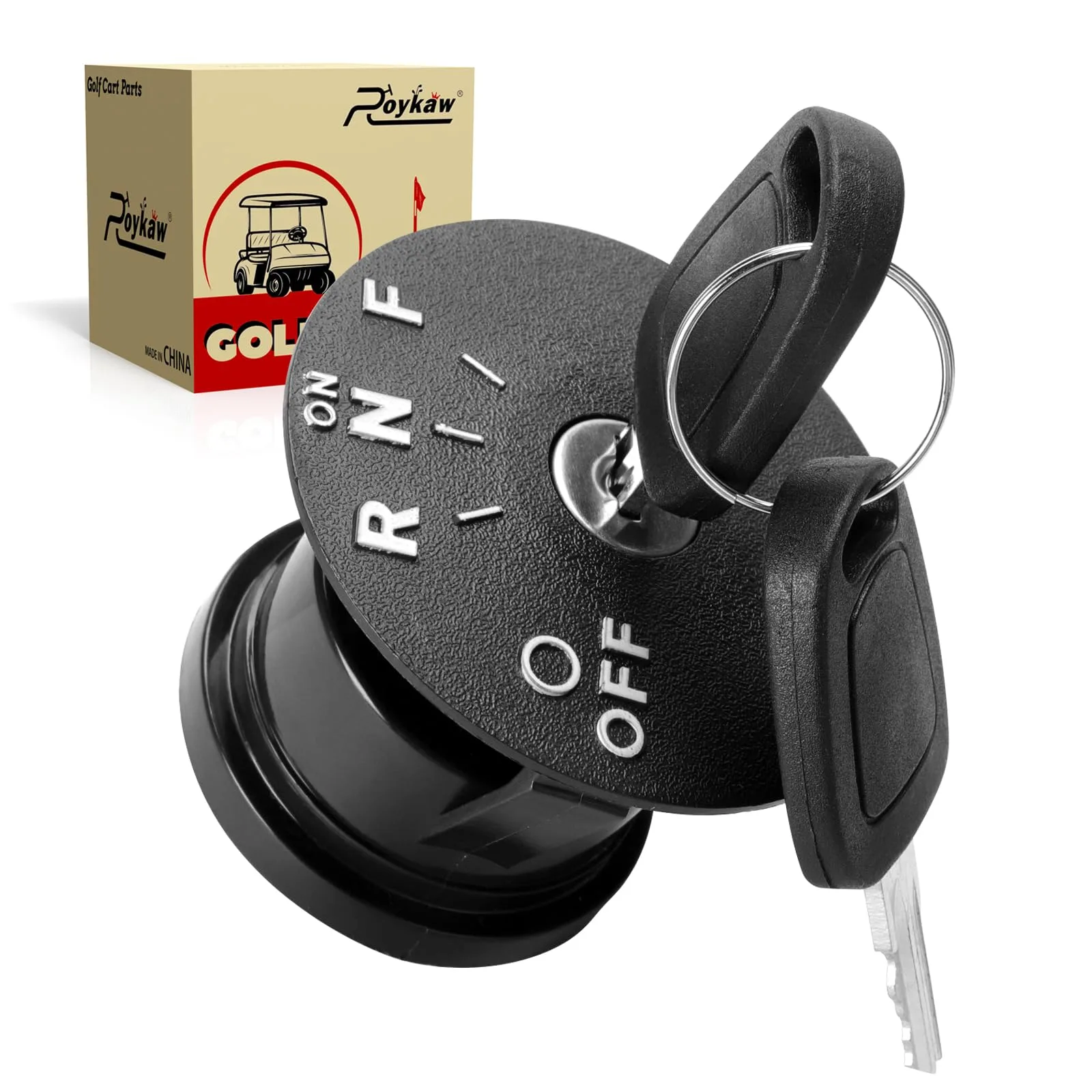 Roykaw Ignition Key Switch for E-Z-GO RXV 48V Golf Carts