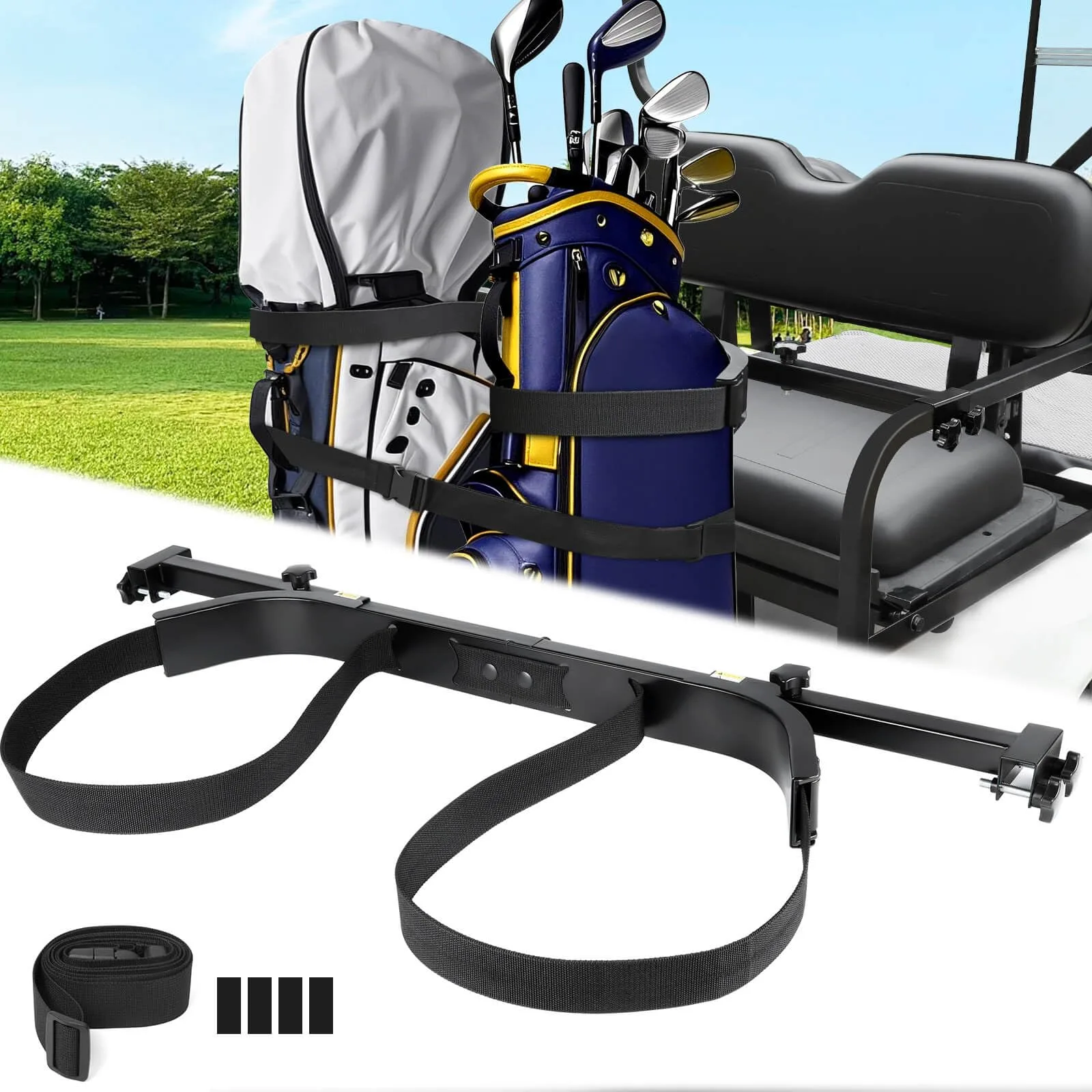 MOSNAI Golf Cart Bag Holder Bracket 586 for 2+2 Rear Seats
