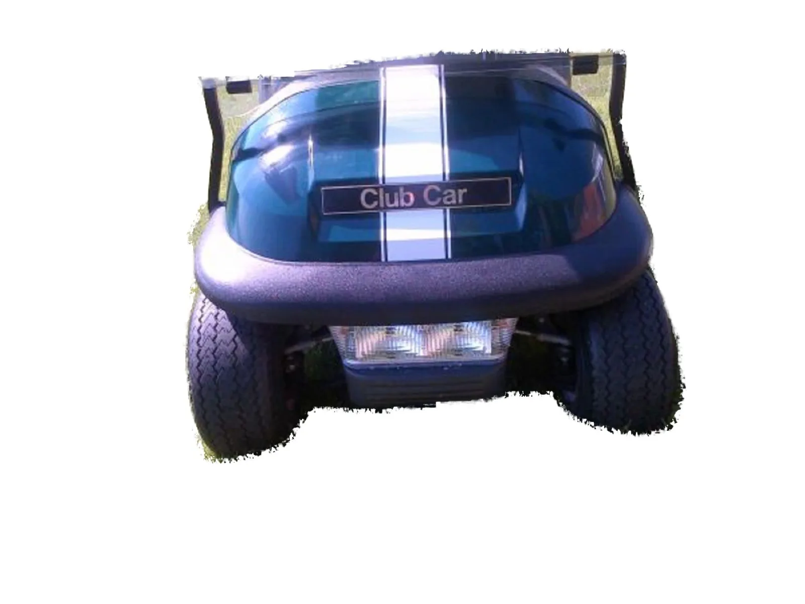 Golf Cart Hood Stripes EZ6000, Gloss Black