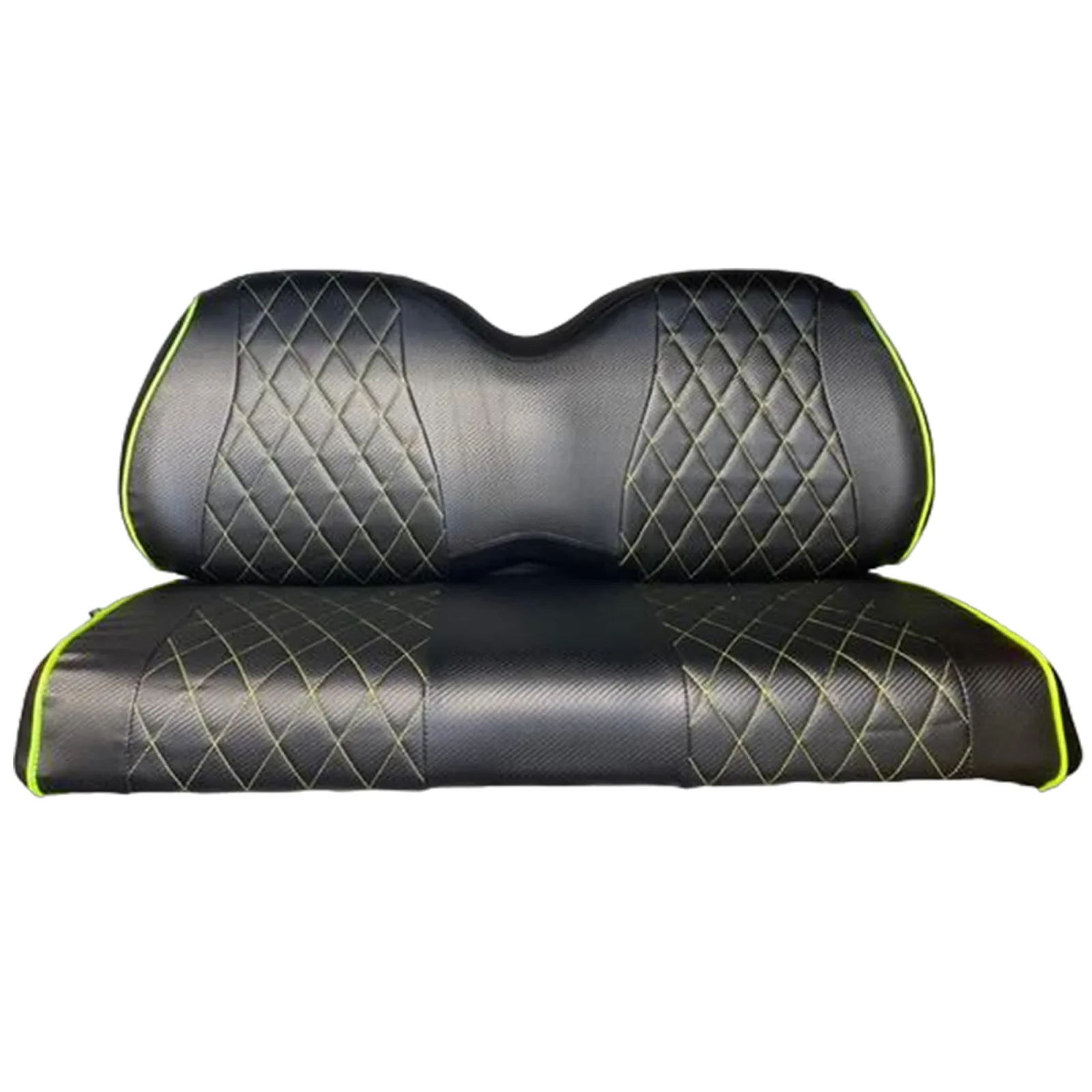 A-2-Z Golf Cart Seat Cover, Black/Green, 1/1/20VIAF