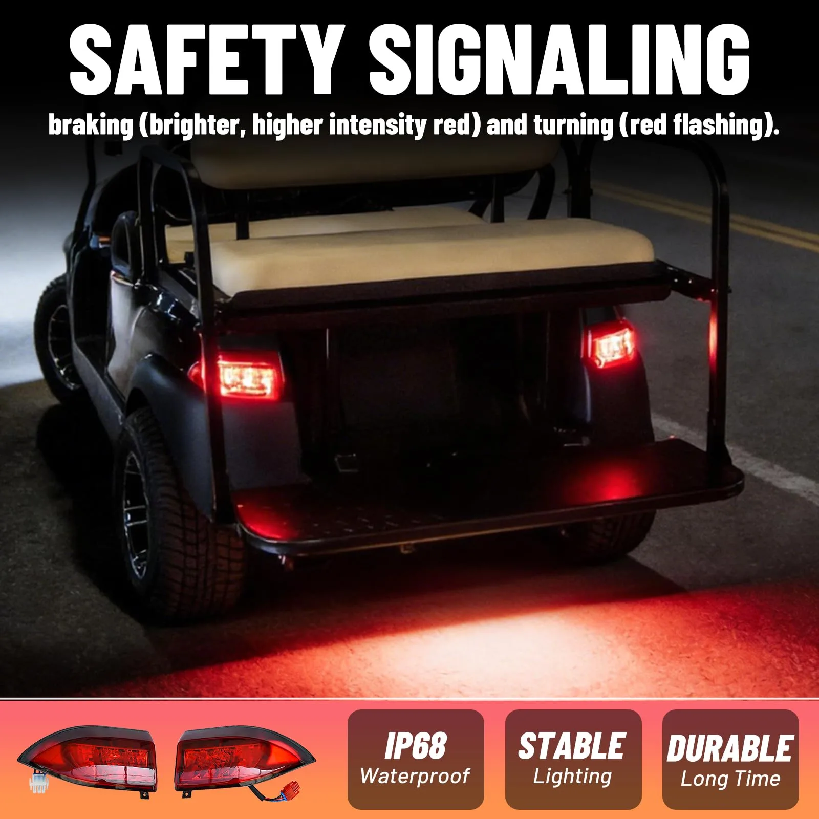 Shu-Ran RGB Light Kit for Club Car Tempo — Head & Tail Lights image 4