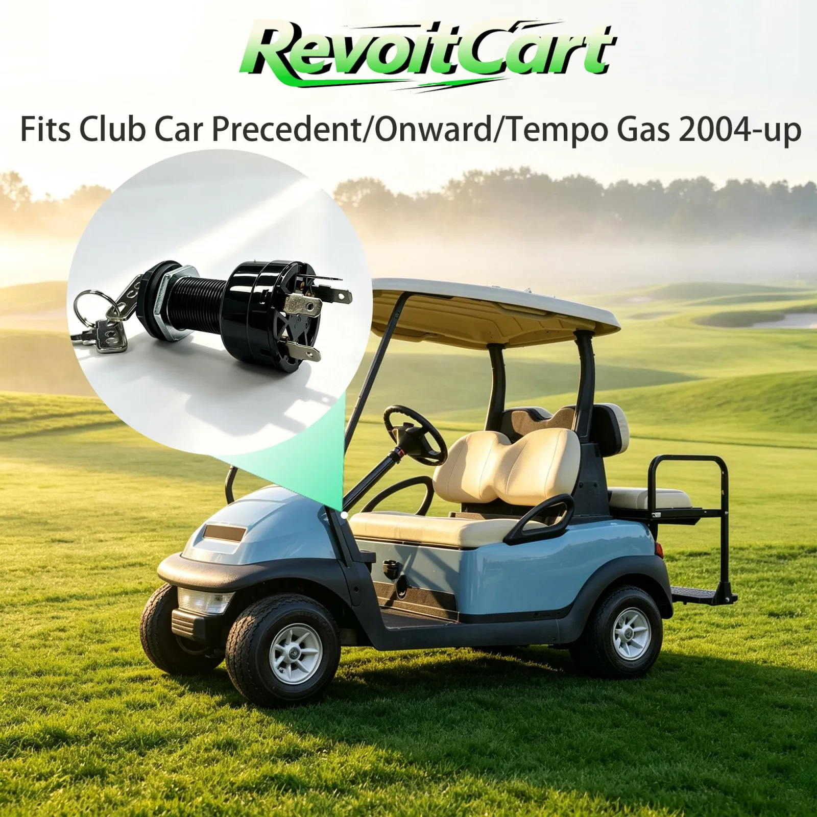 RevoitCart Ignition Key Switch for Club Car Gas Carts image 3