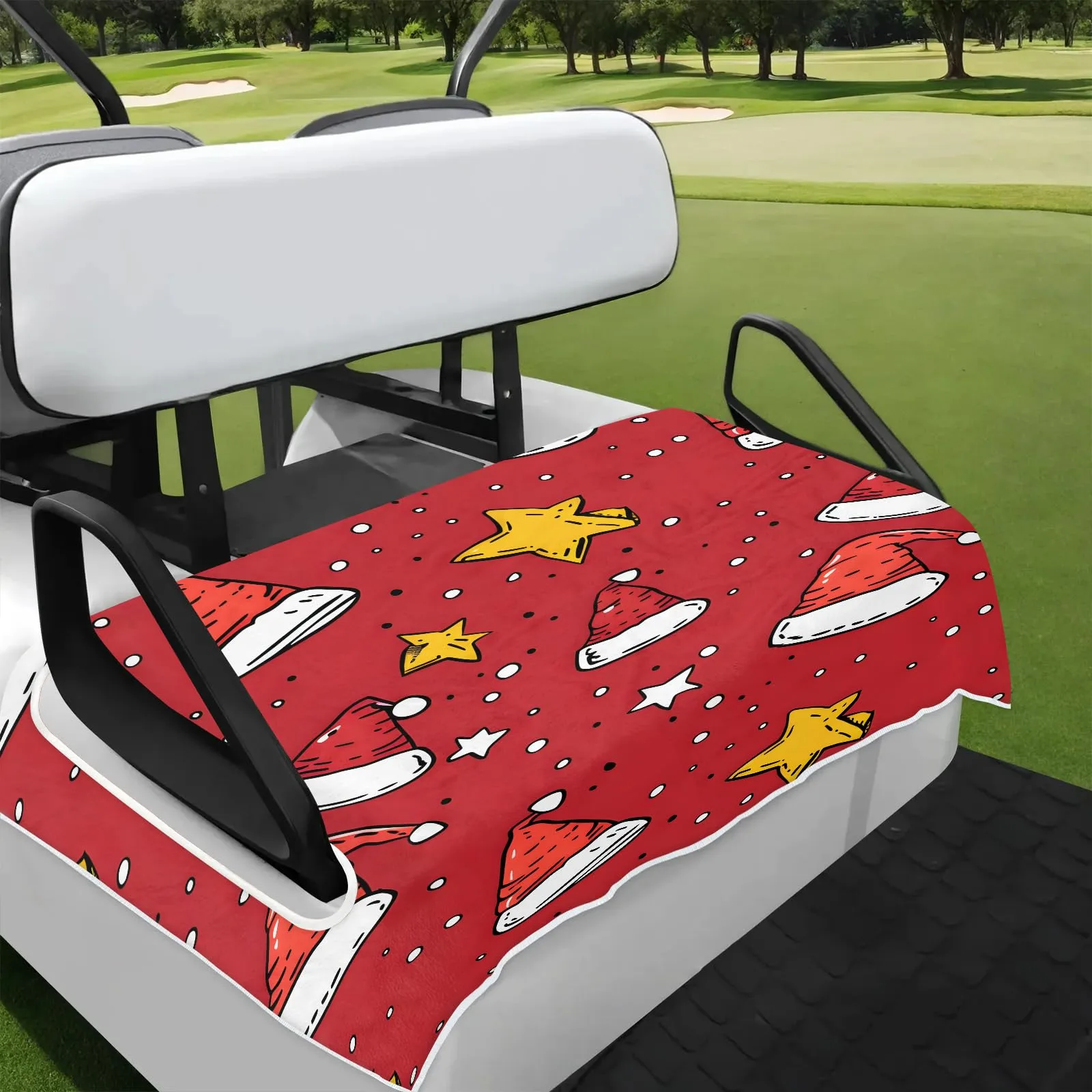 Tiveruda 51" x 31" Golf Cart 2-Person Seat Cover – Polyester