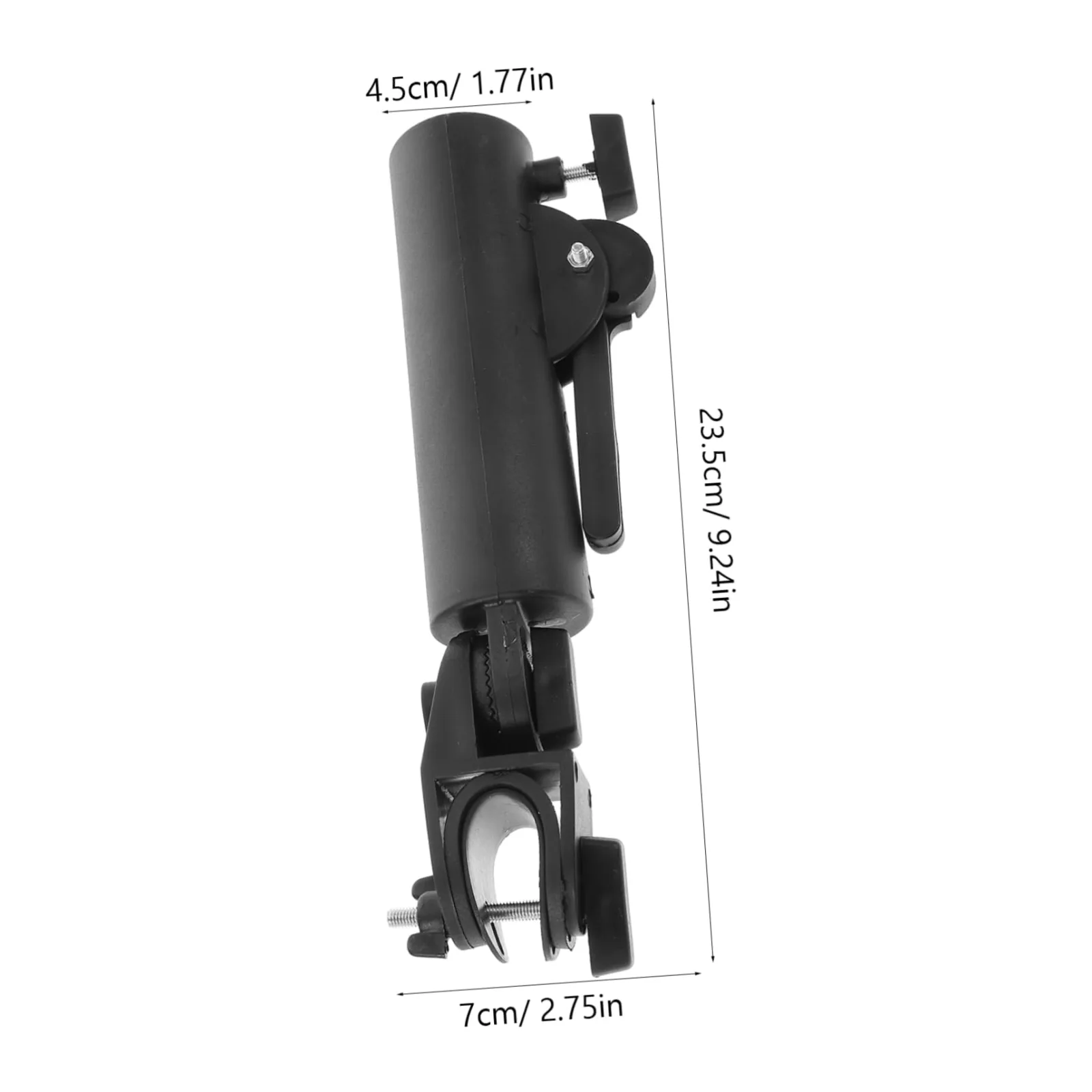 JOINPAYA Adjustable ABS Golf Cart Umbrella Holder Clamp - Black image 2