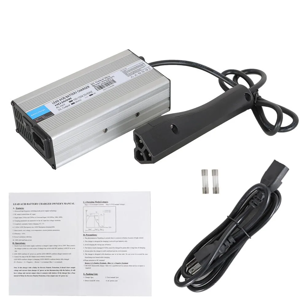48V/6A Golf Cart Battery Charger for RXV, DS & Yamaha