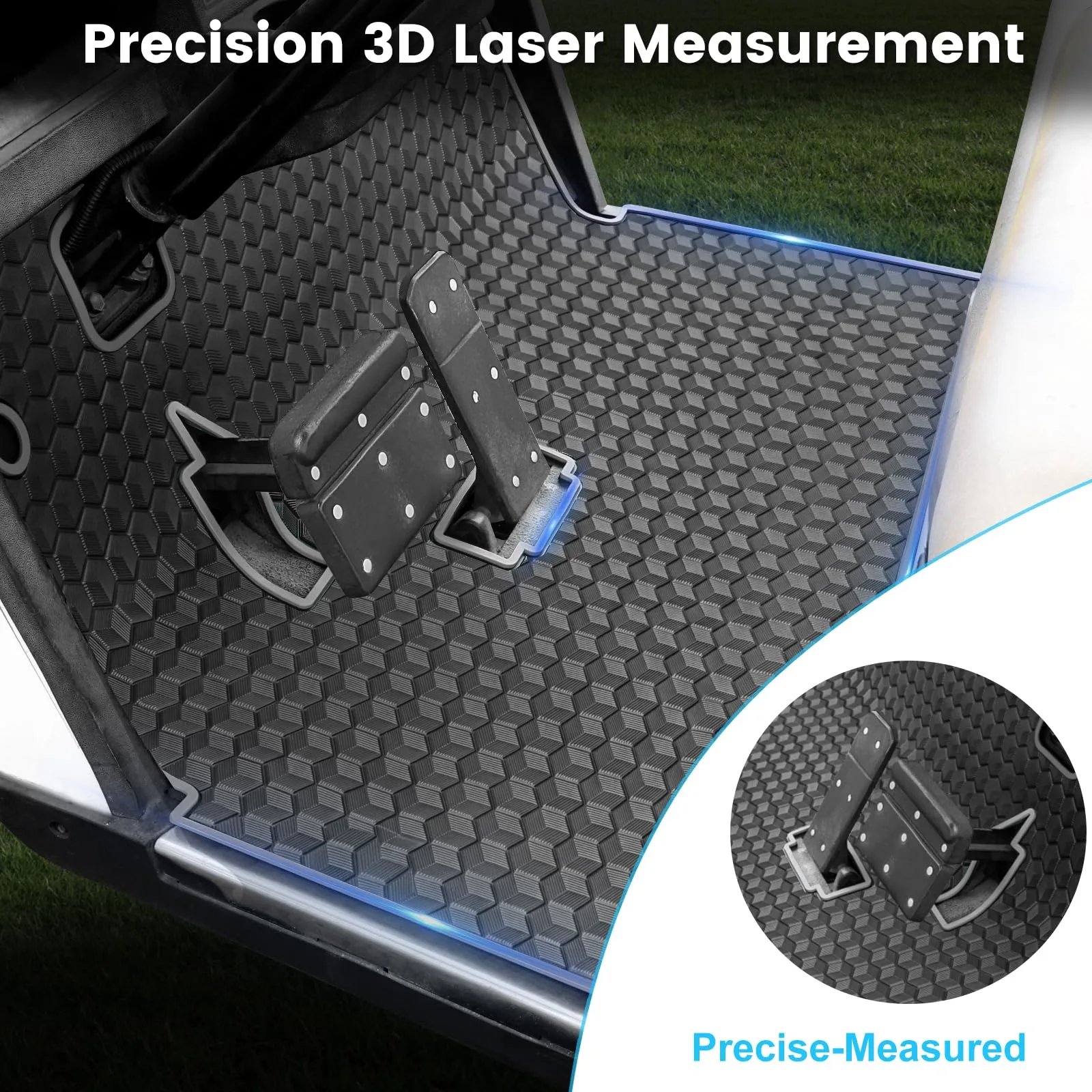iLSKW Rubber Floor Mat for EZGO TXT Golf Carts image 3