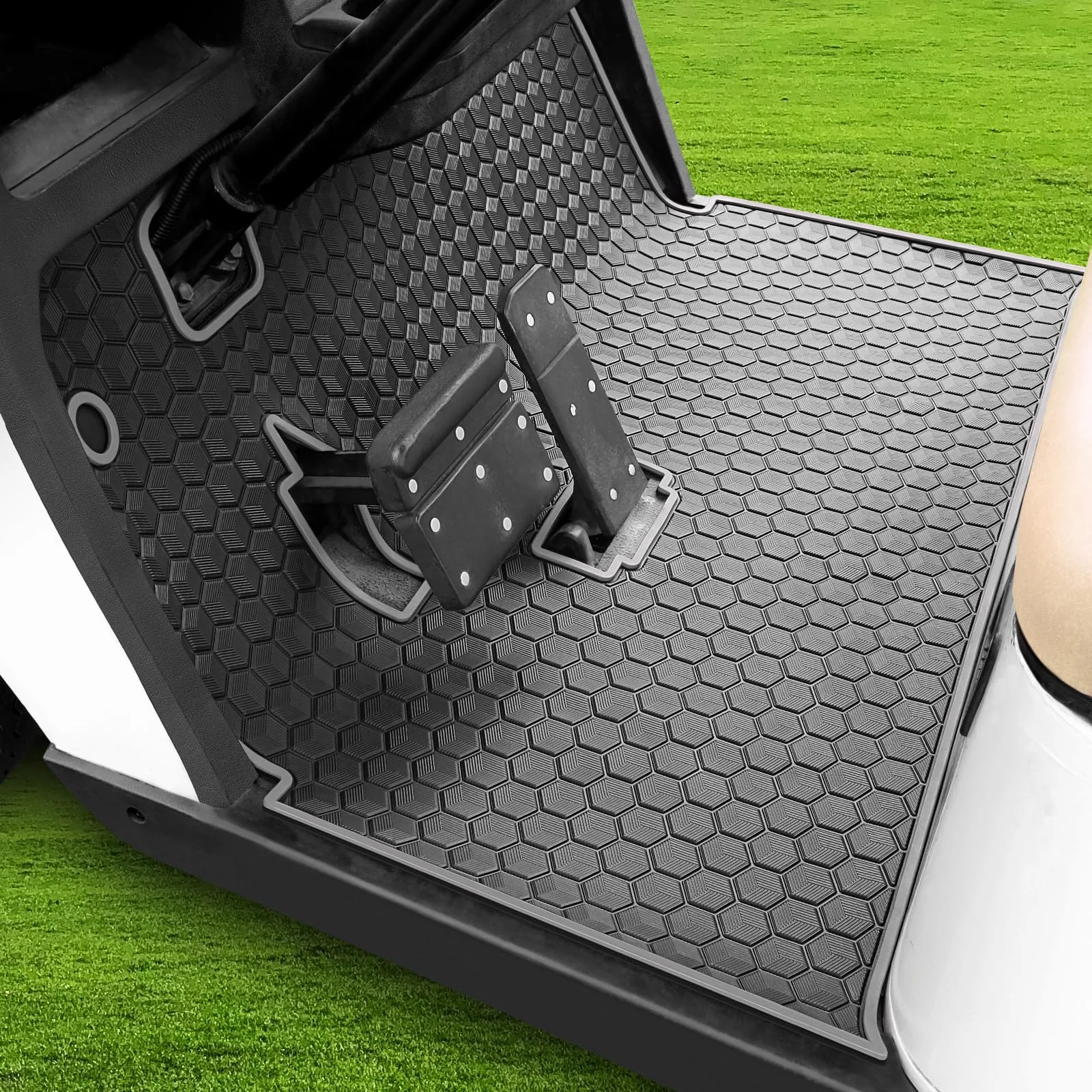 iLSKW Rubber Floor Mat for EZGO TXT Golf Carts