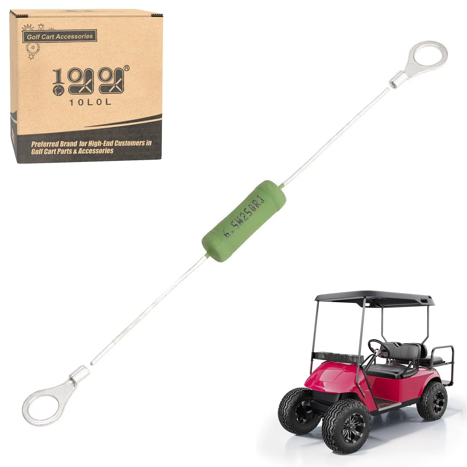 10L0L Solenoid Resistor for E-Z-GO Golf Carts
