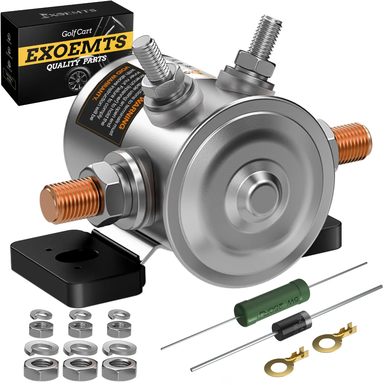 EXOEMTS 36V Solenoid Relay for E-Z-GO TXT & Marathon