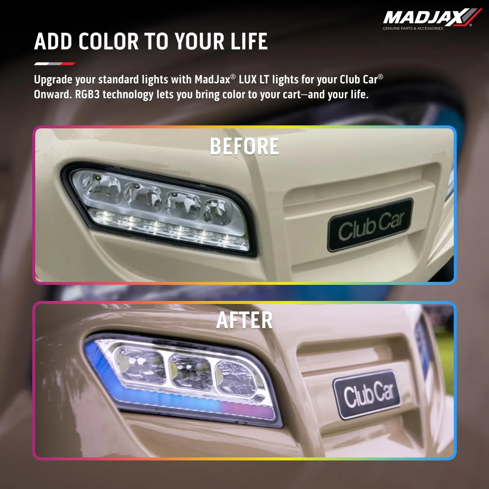 MADJAX LUX LT RGB LED Headlight Kit 02-140 image 3