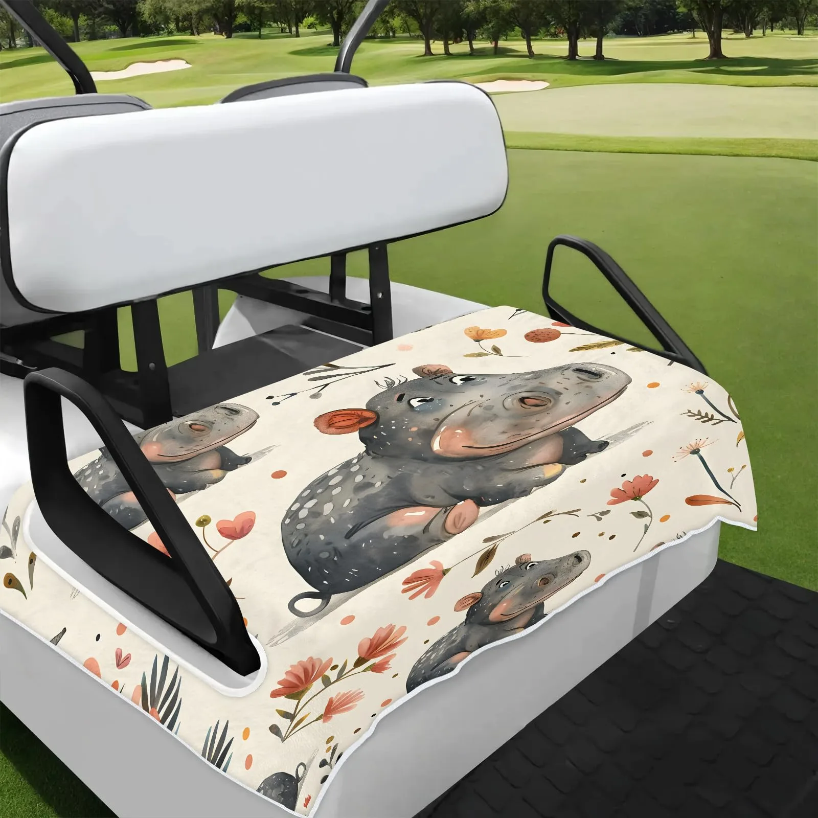 Tiveruda Golf Cart Seat Cover for Double Seats 51 x 31 in