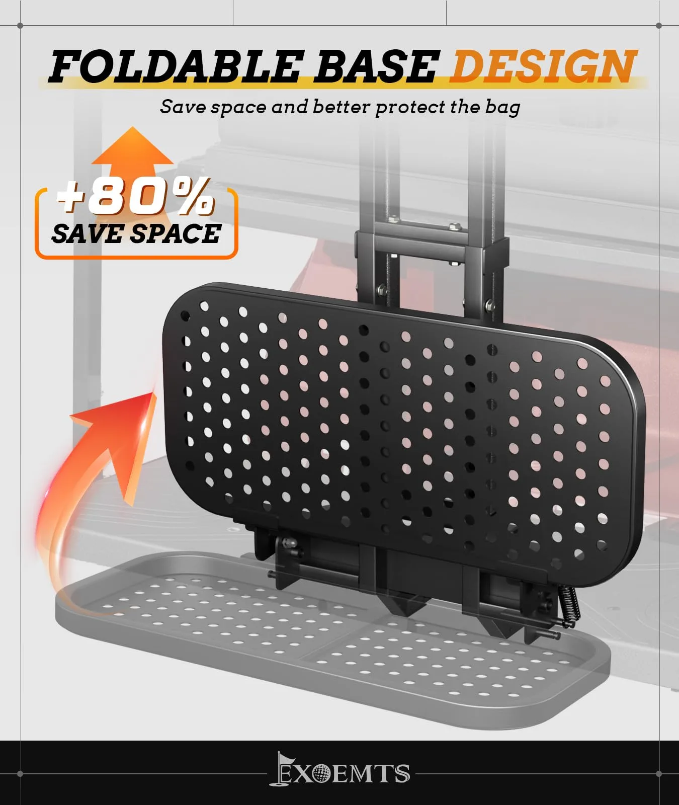 EXOEMTS Golf Cart Rear Seat Bag Holder for 4-Seaters image 3