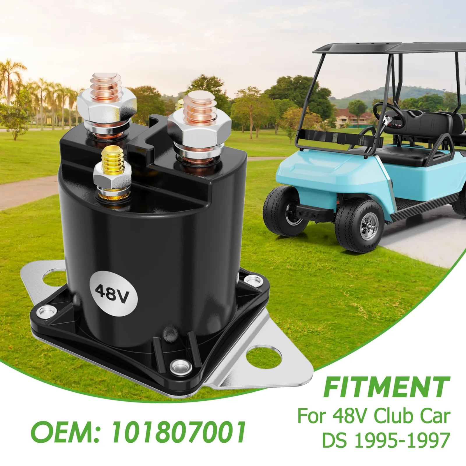 10L0L 48V Solenoid Relay for Club Car DS 1995-1997 image 4