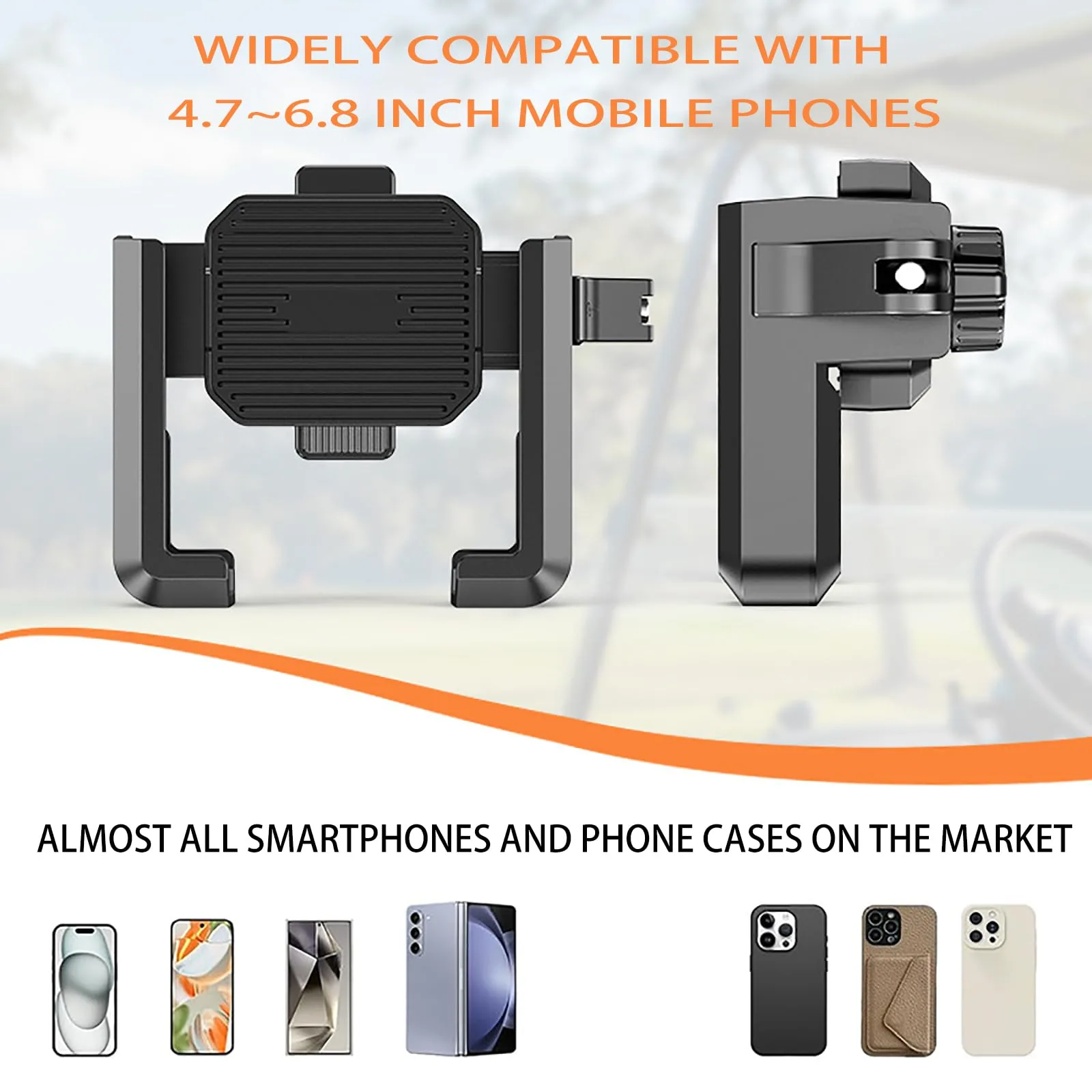 FDHTHJFYJ Golf Cart Phone Mount for Denago Rover XL (2023–2026) image 2