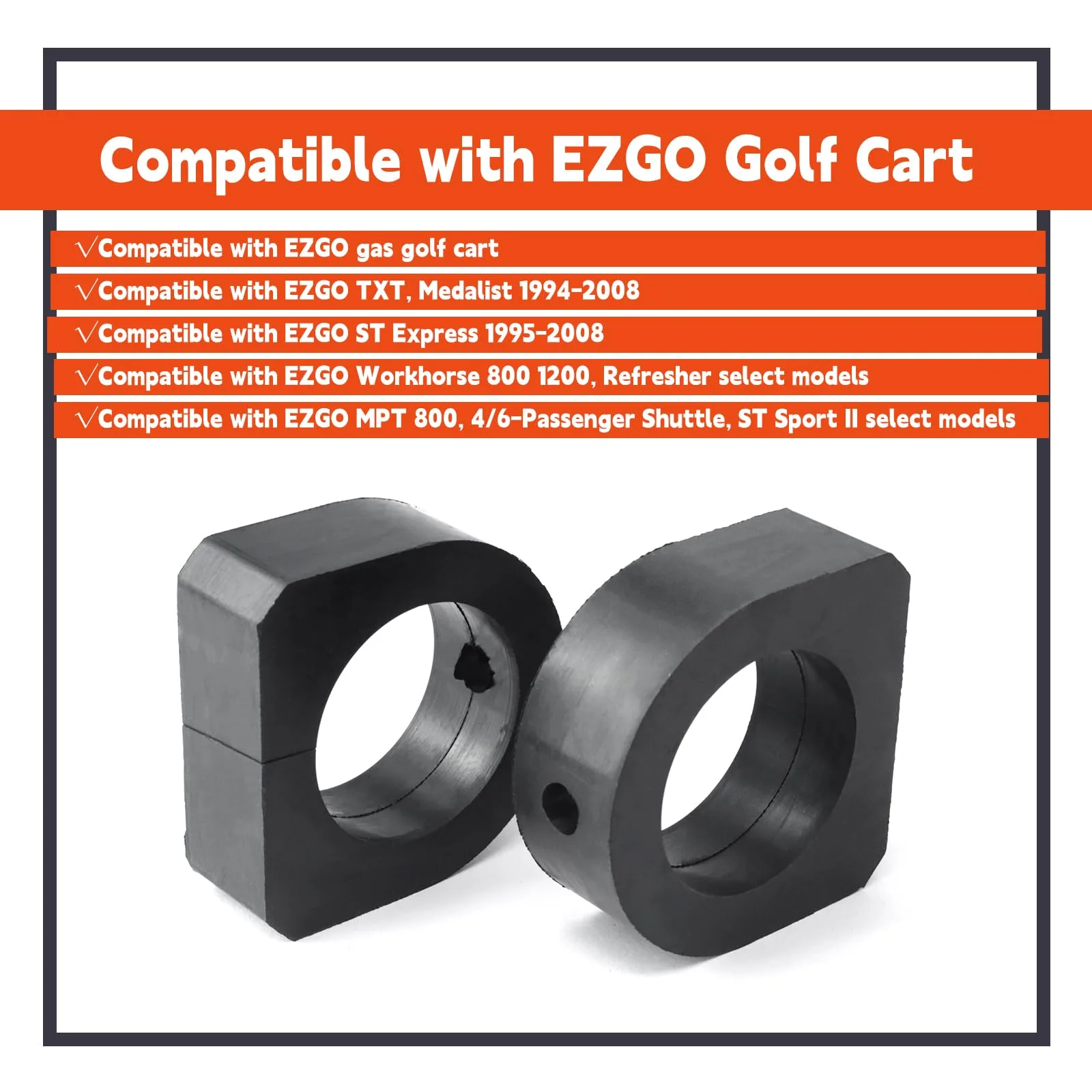 Mhrxusd 72117G01 Rear Bushing for E-Z-GO Golf Carts image 3