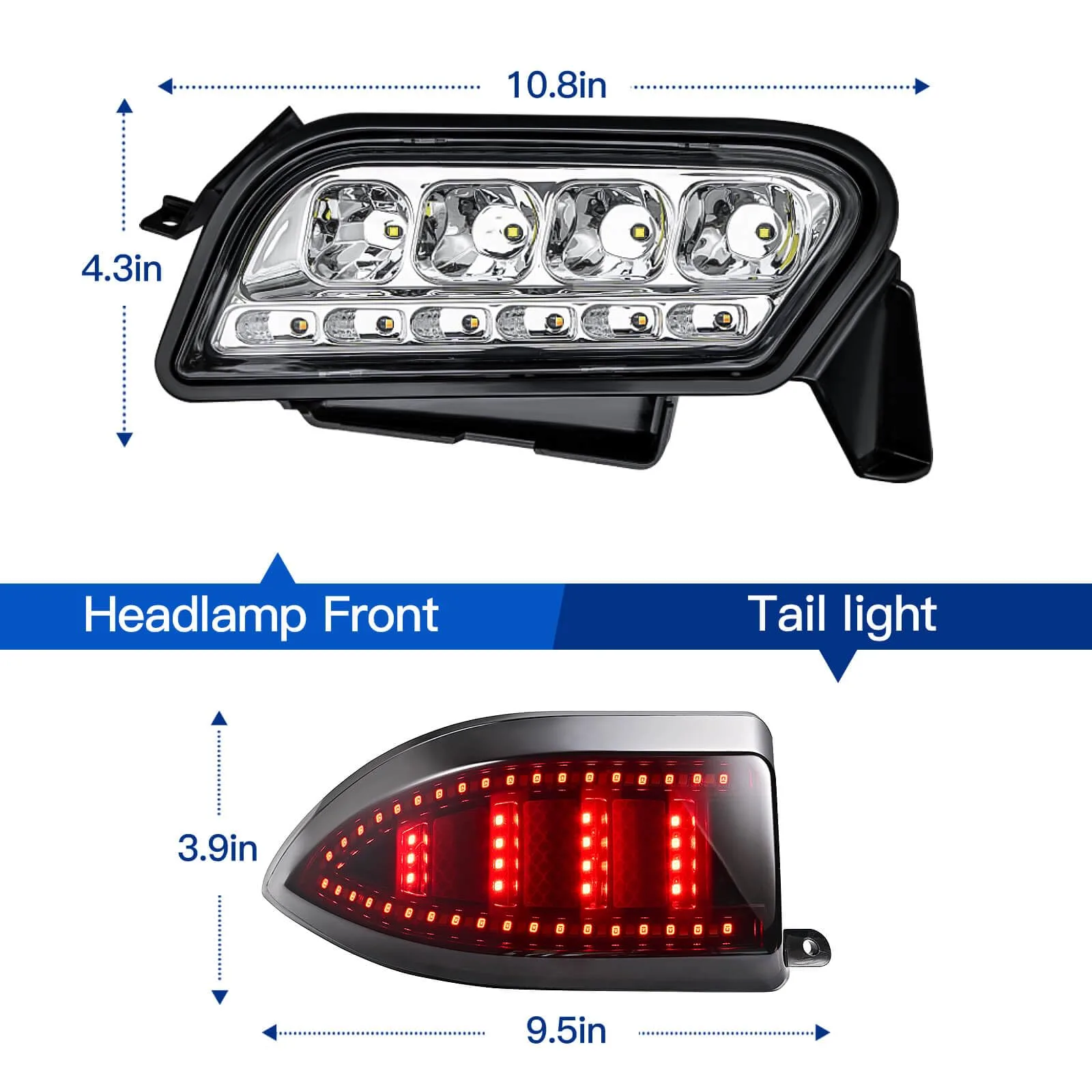 WEKANI LED Light Kit for Club Car Tempo - WGN-TP-JC image 2